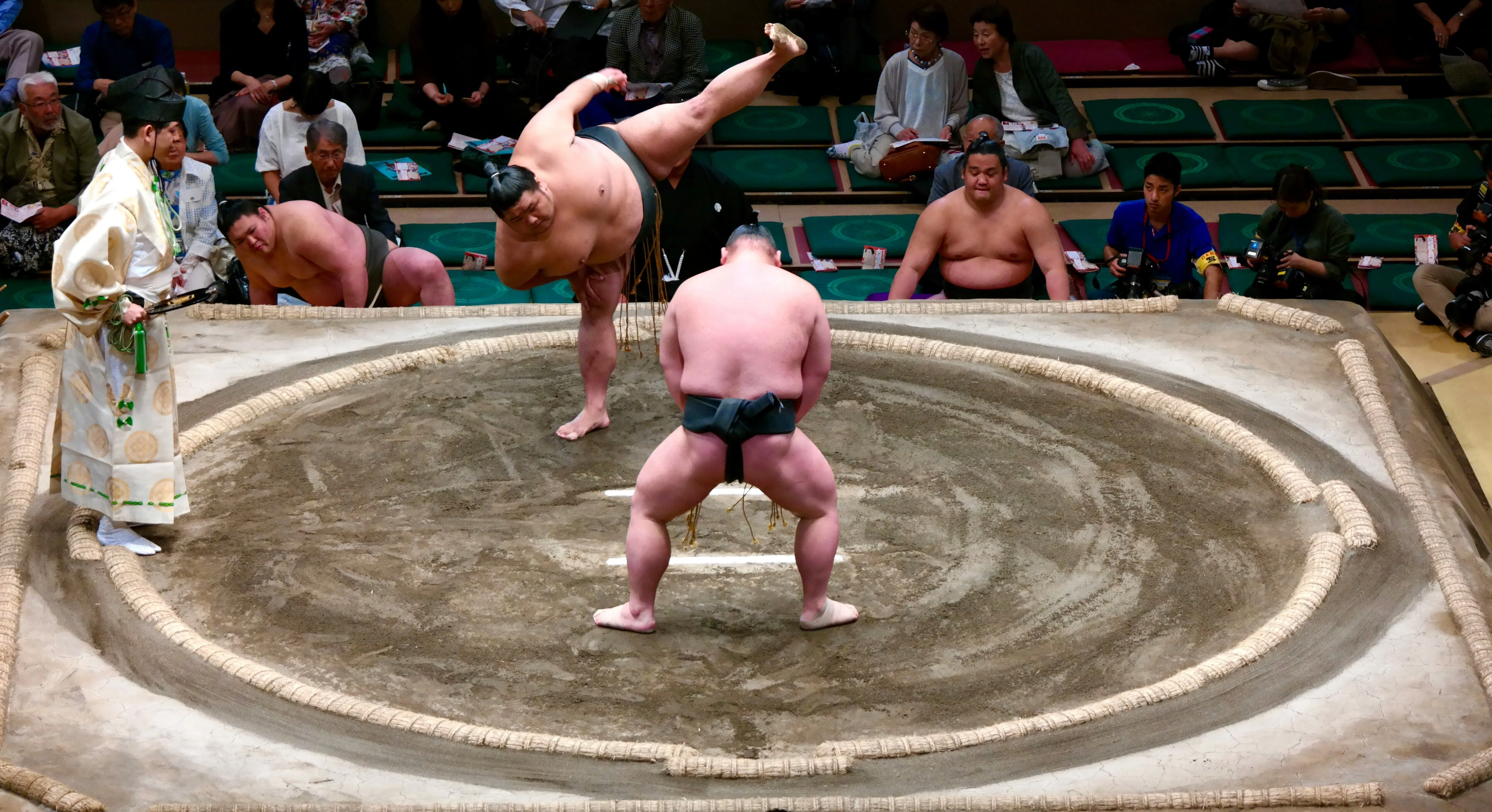 Sumo Wrestling Match Action Sumo Wrestling Match Action
