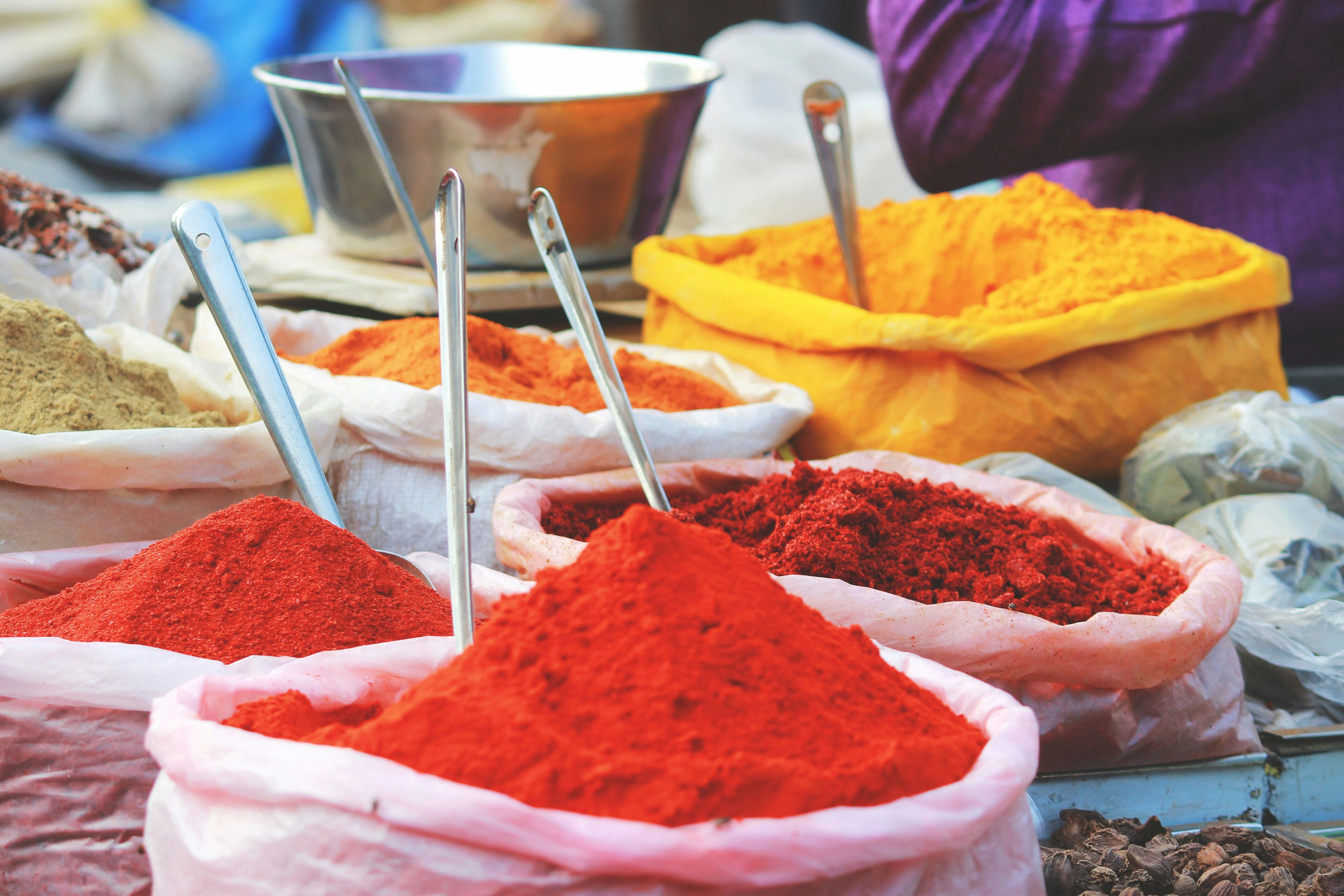 Vibrant Spice Market Display