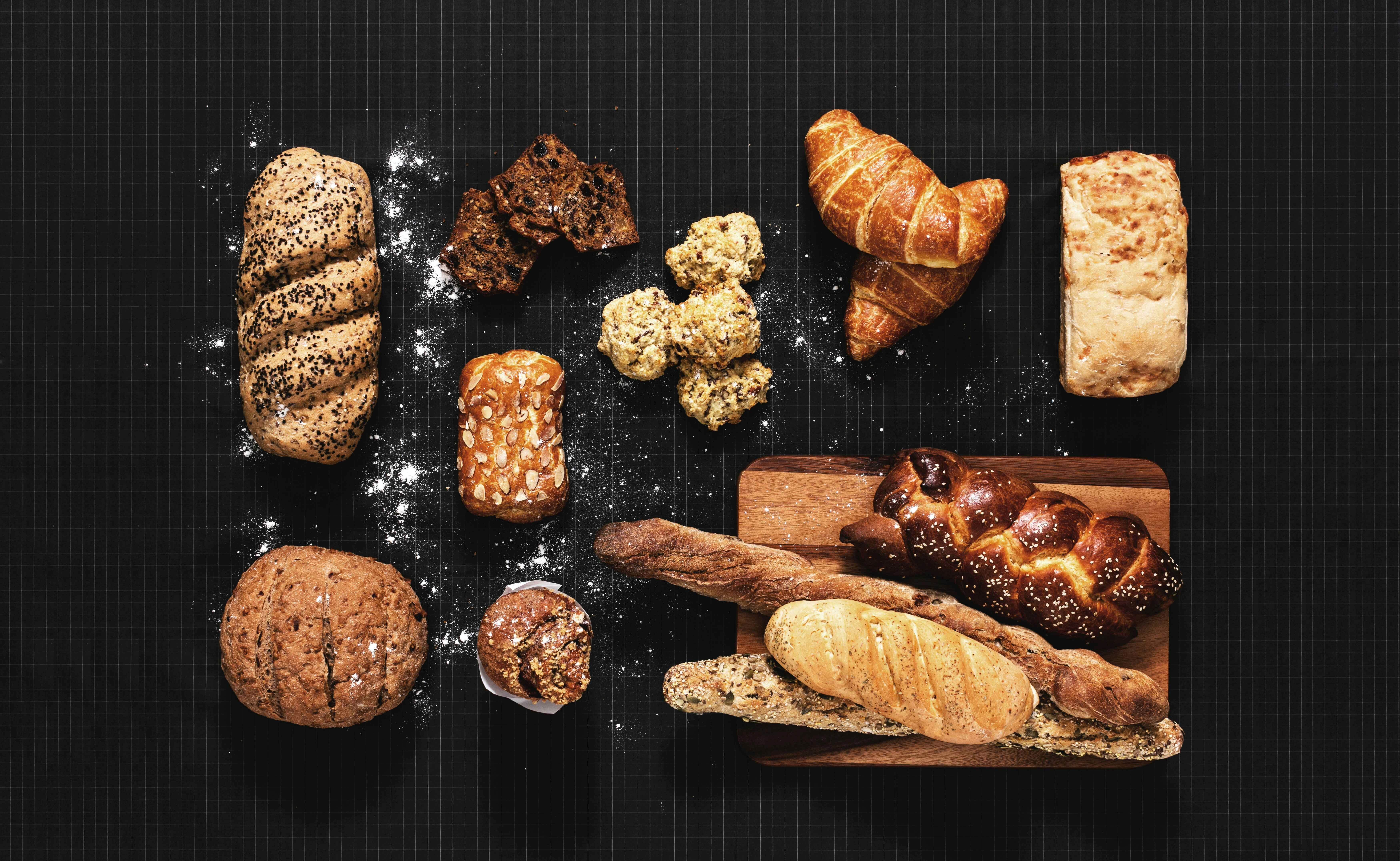 Artisanal Bread Assortment Display