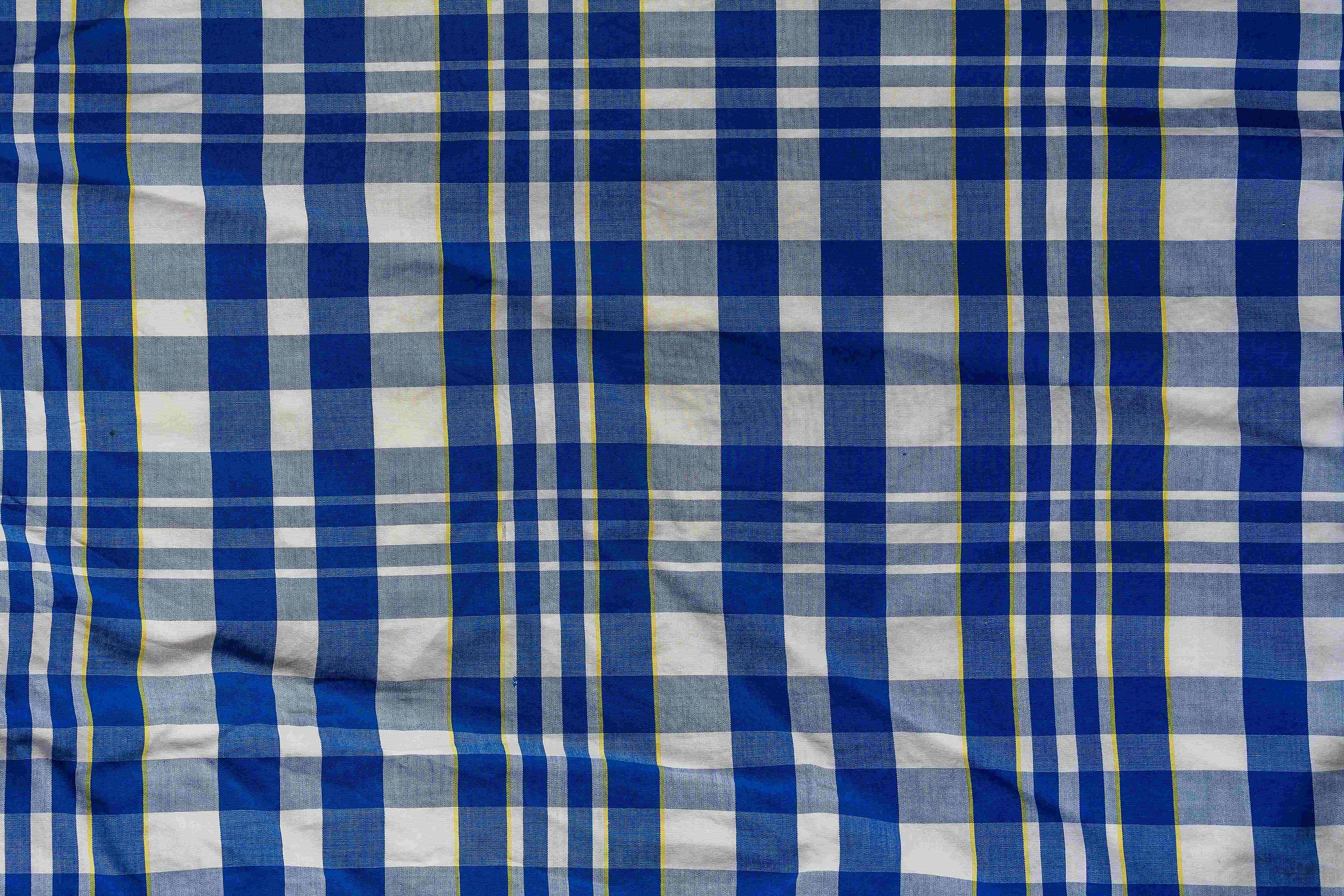 Blue Plaid Fabric Pattern Blue Plaid Fabric Pattern