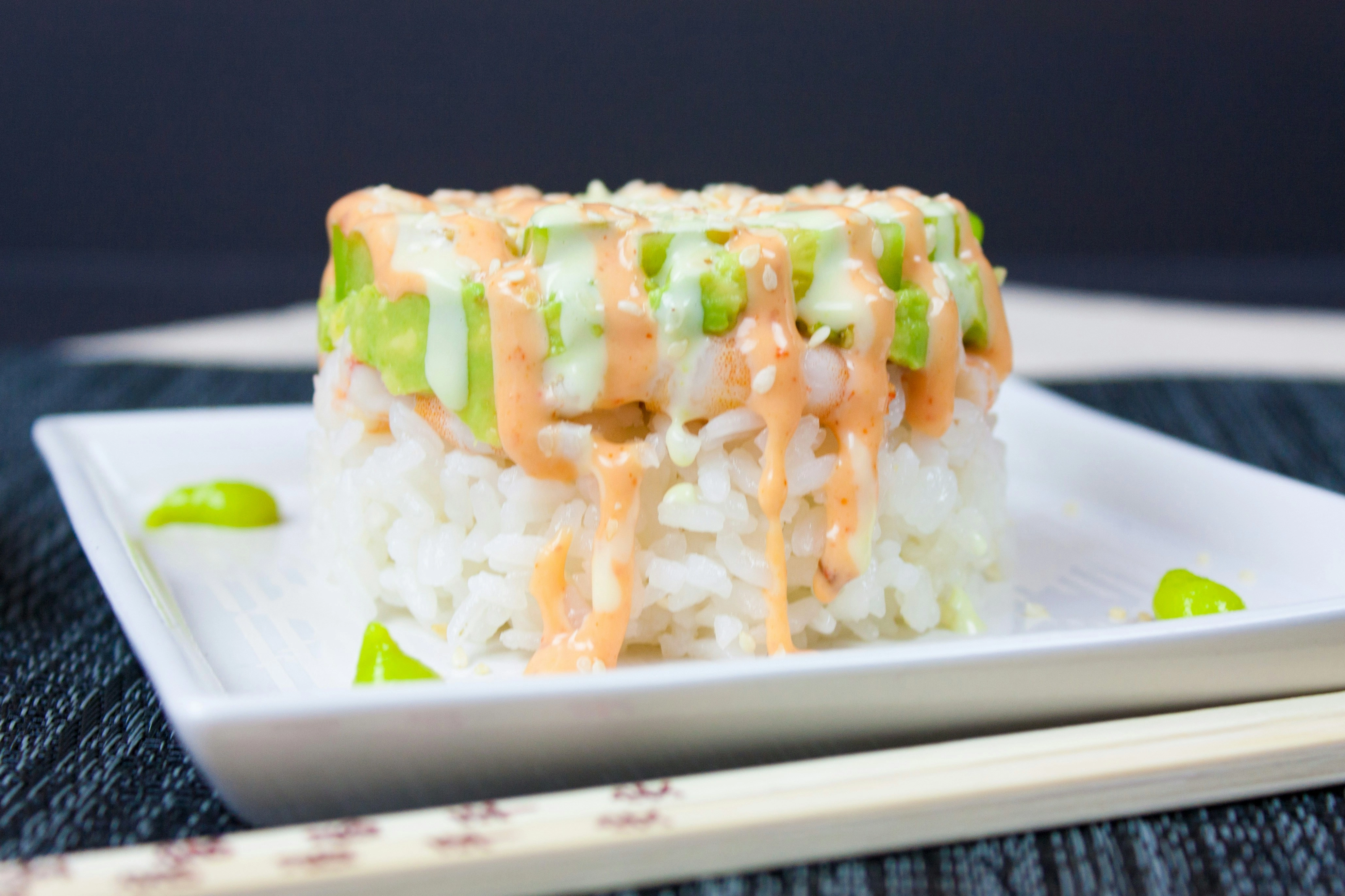 Deconstructed Sushi Rice Stack Deconstructed Sushi Rice Stack