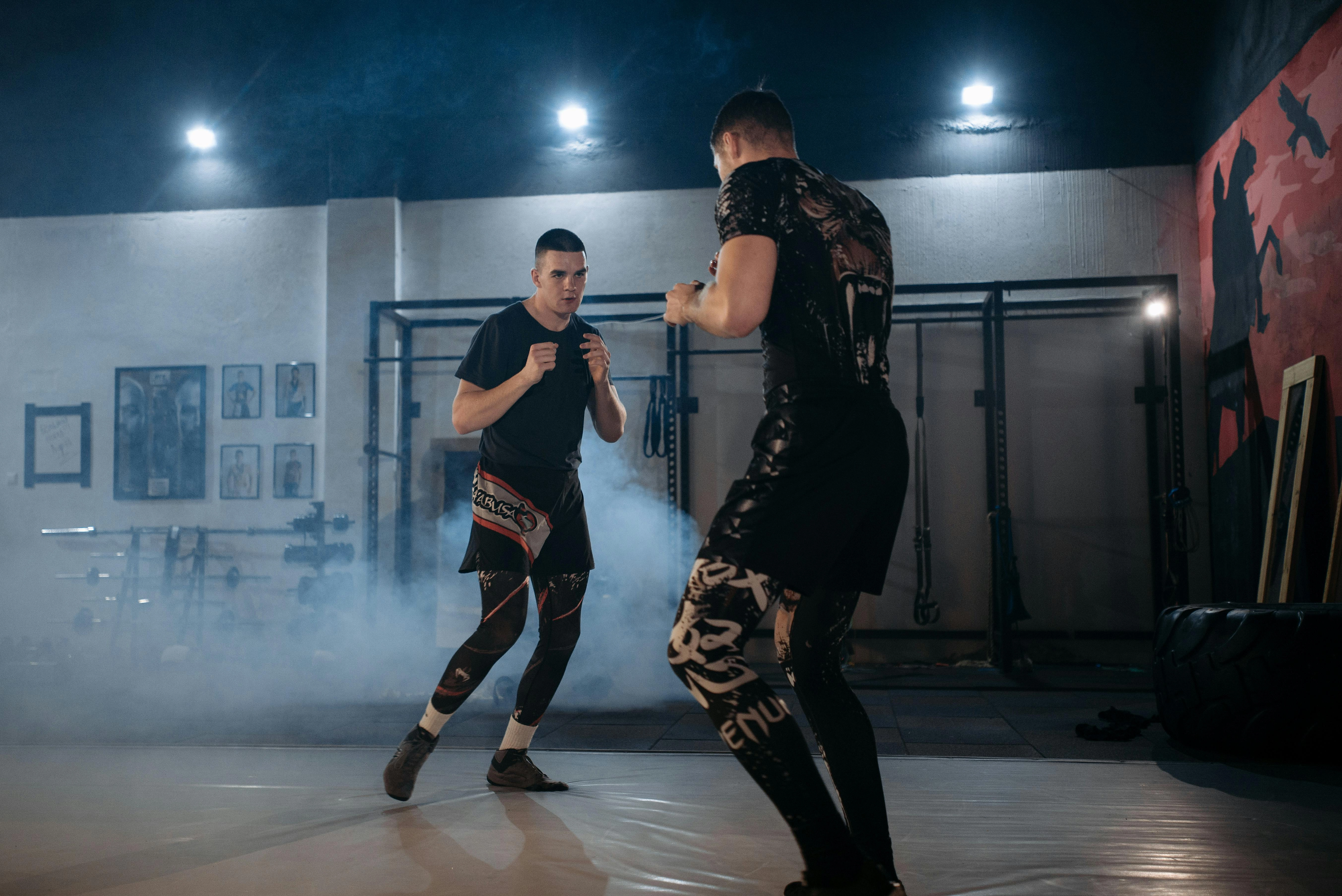 Intense Boxing Gym Training