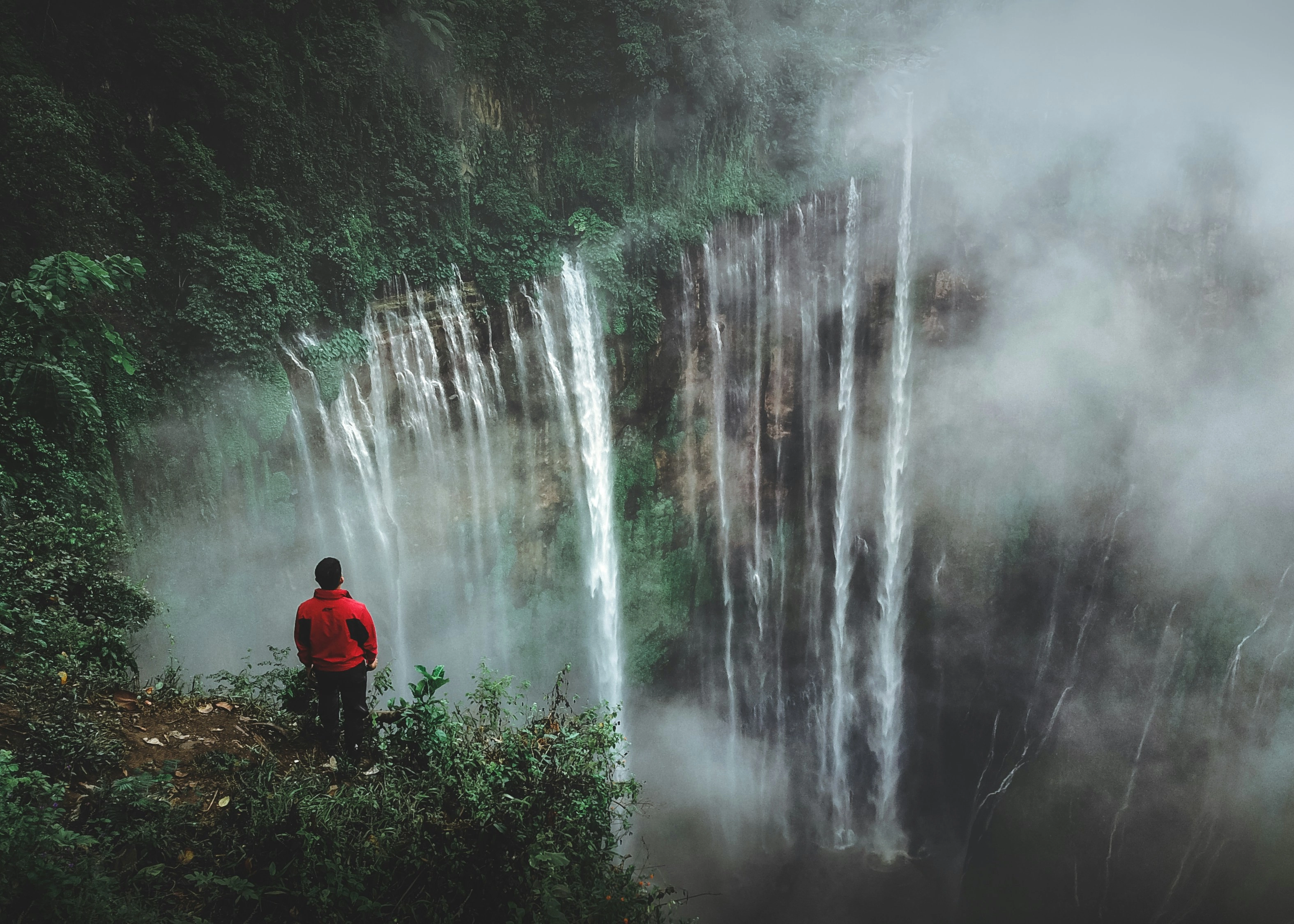 Misty Waterfall Nature Spectacle
