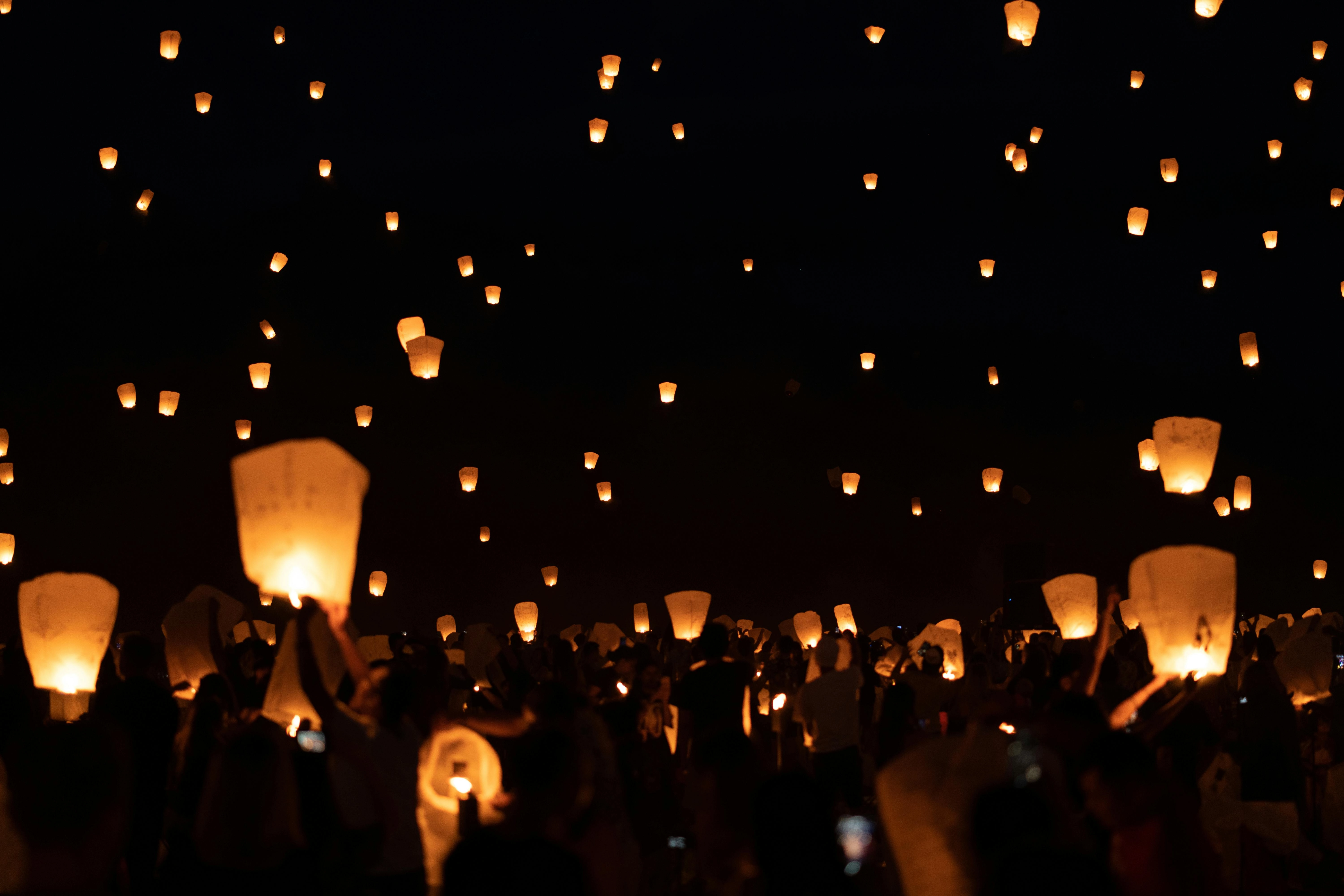 Sky Lantern Festival Night