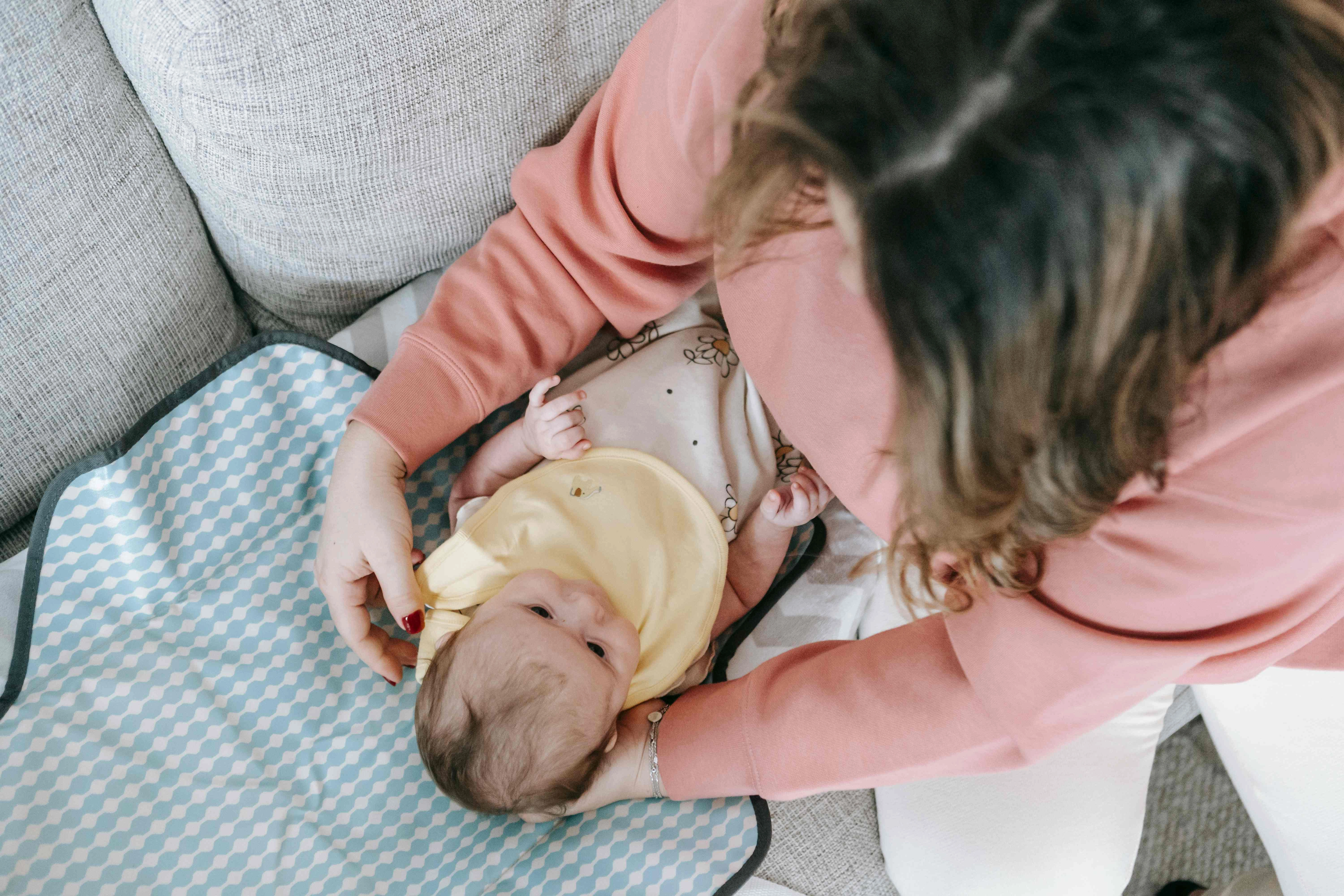Tender mother-infant bonding moment Tender mother-infant bonding moment