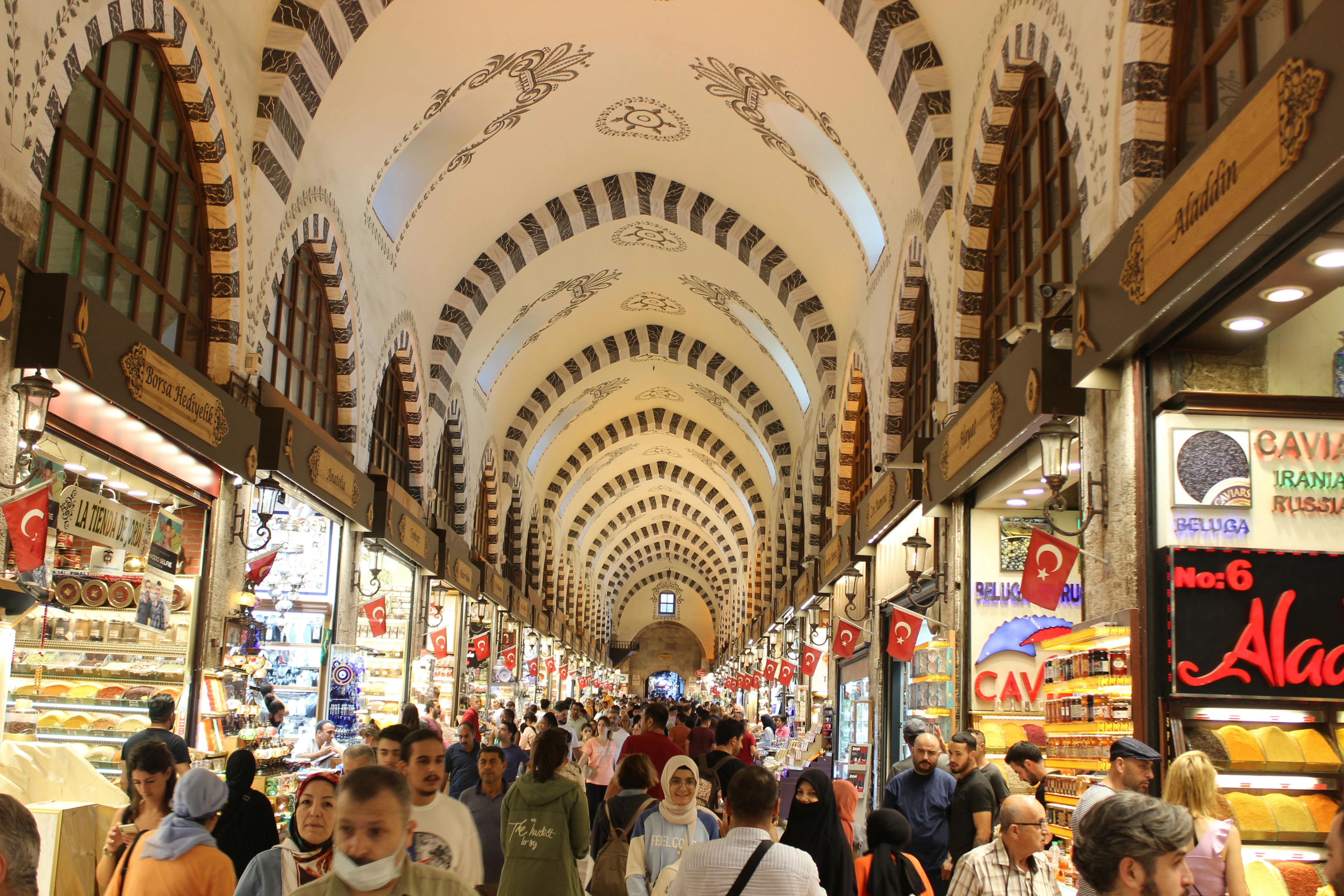 Bustling Turkish Bazaar Arcade Bustling Turkish Bazaar Arcade