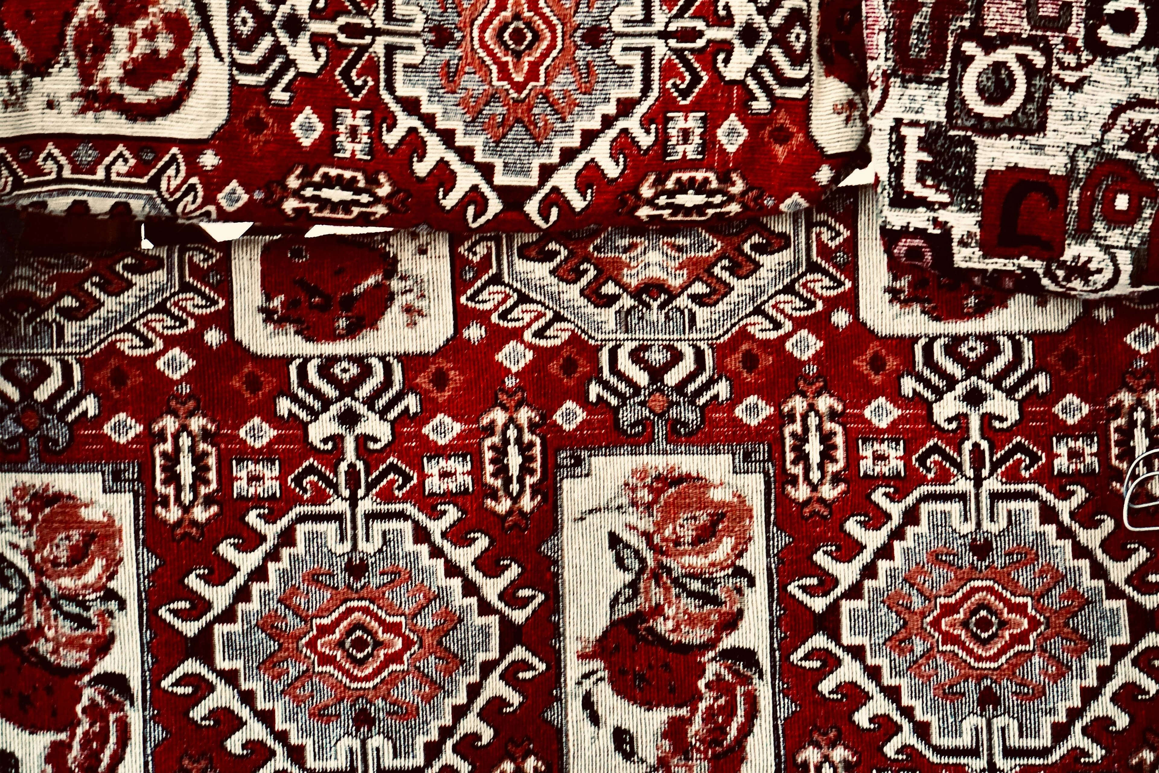 Intricate Red Oriental Carpet Intricate Red Oriental Carpet