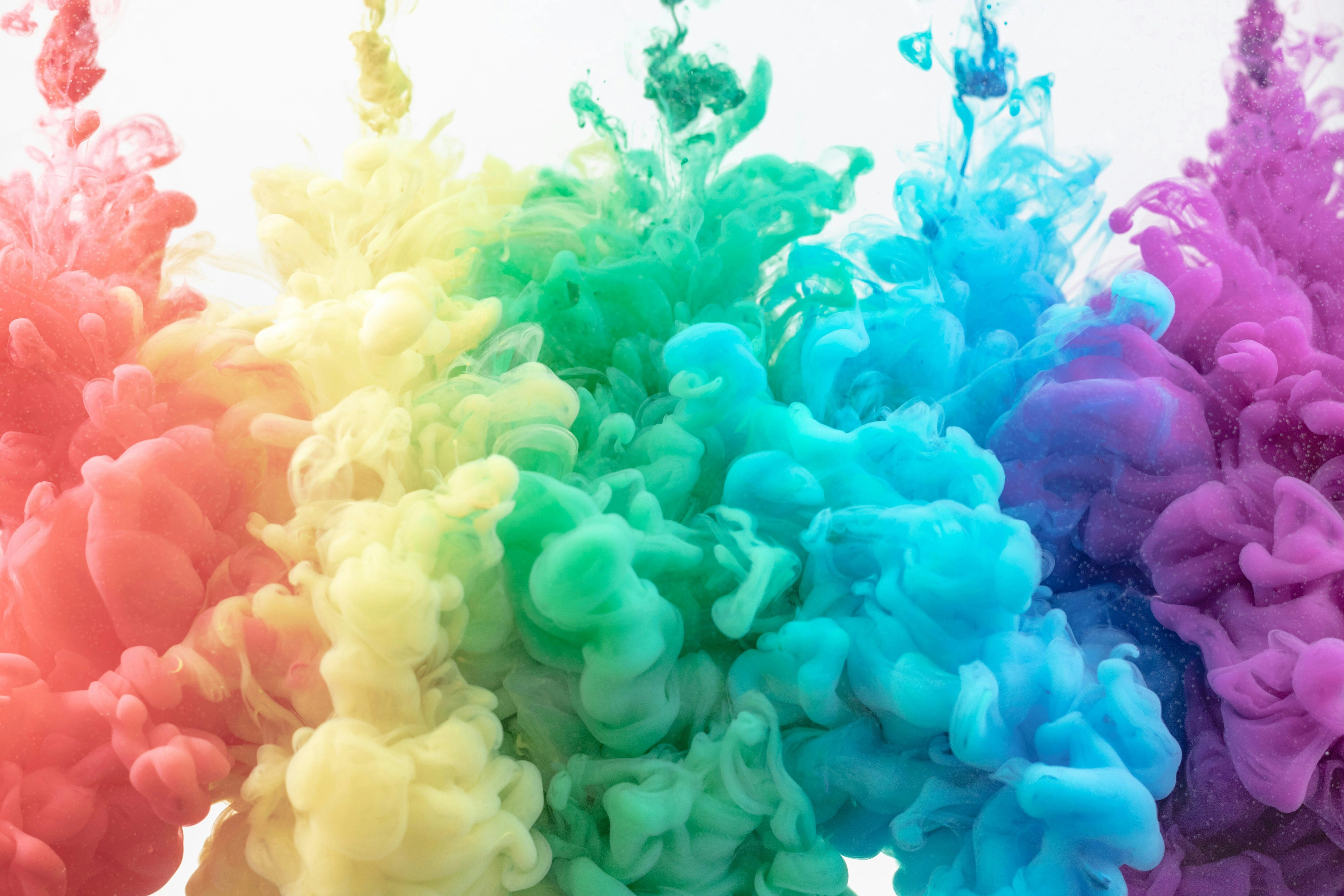 Rainbow Smoke Color Explosion Rainbow Smoke Color Explosion