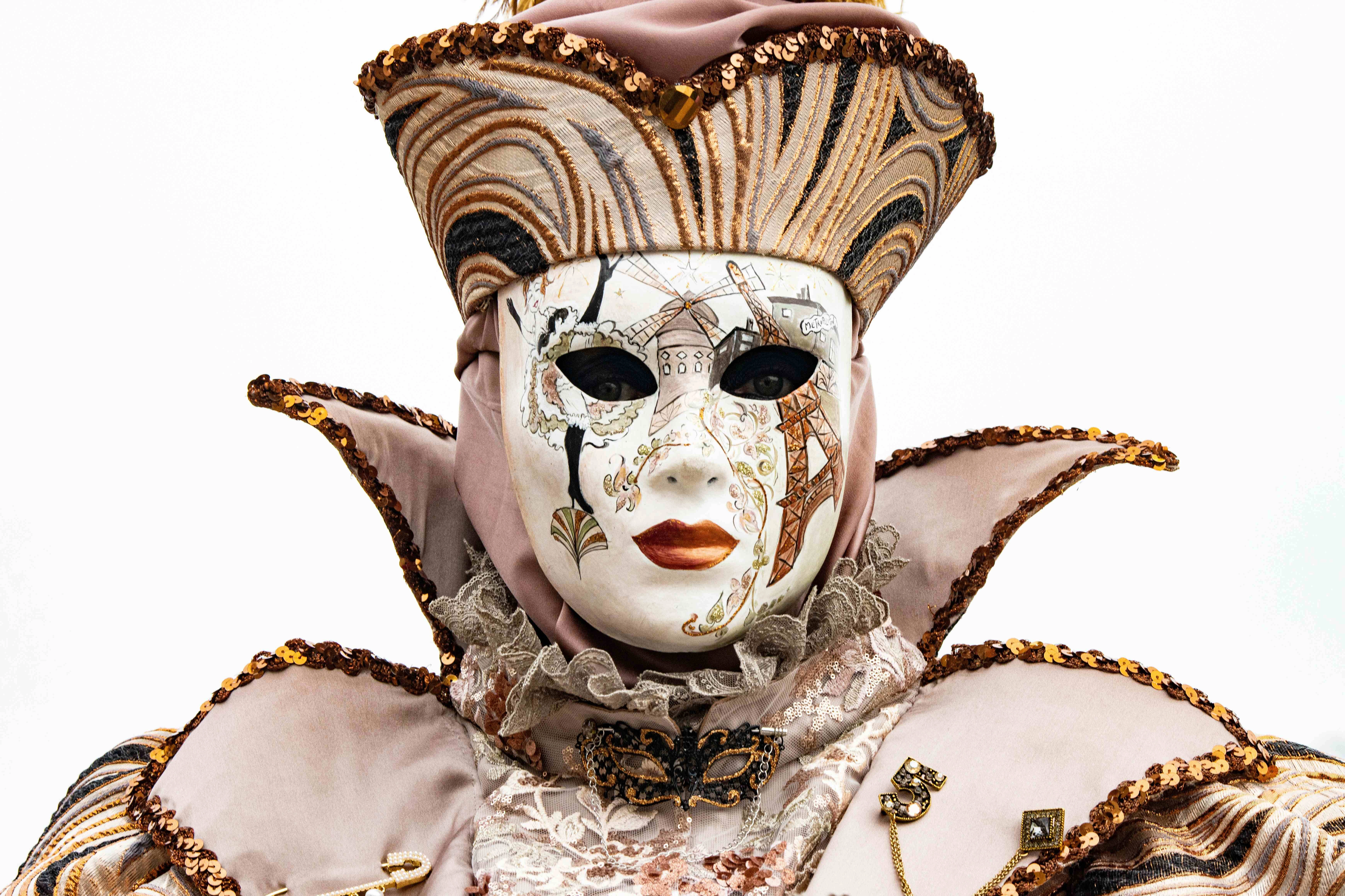 Venetian Carnival Mask Portrait
