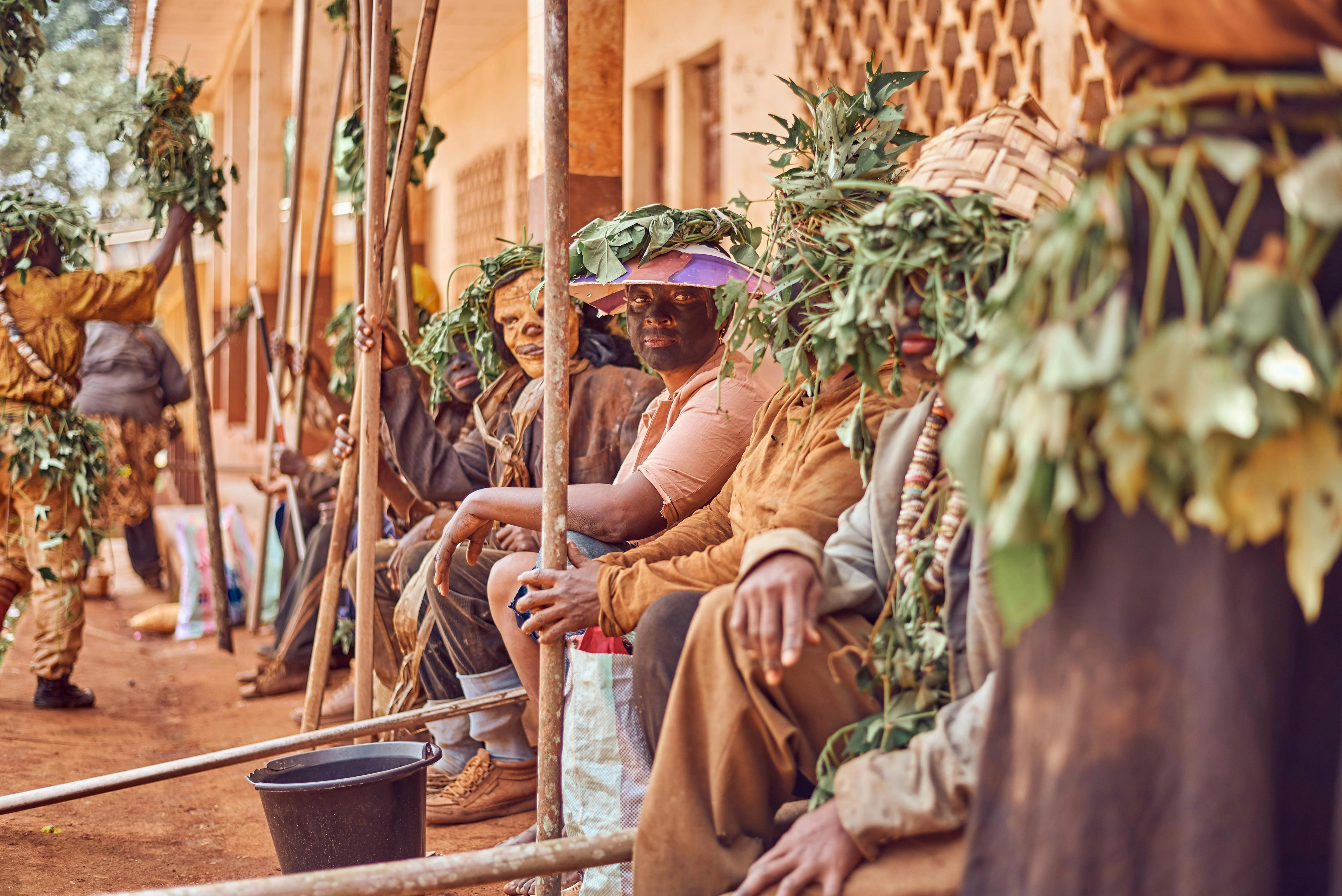 African Market Vendors Resting African Market Vendors Resting