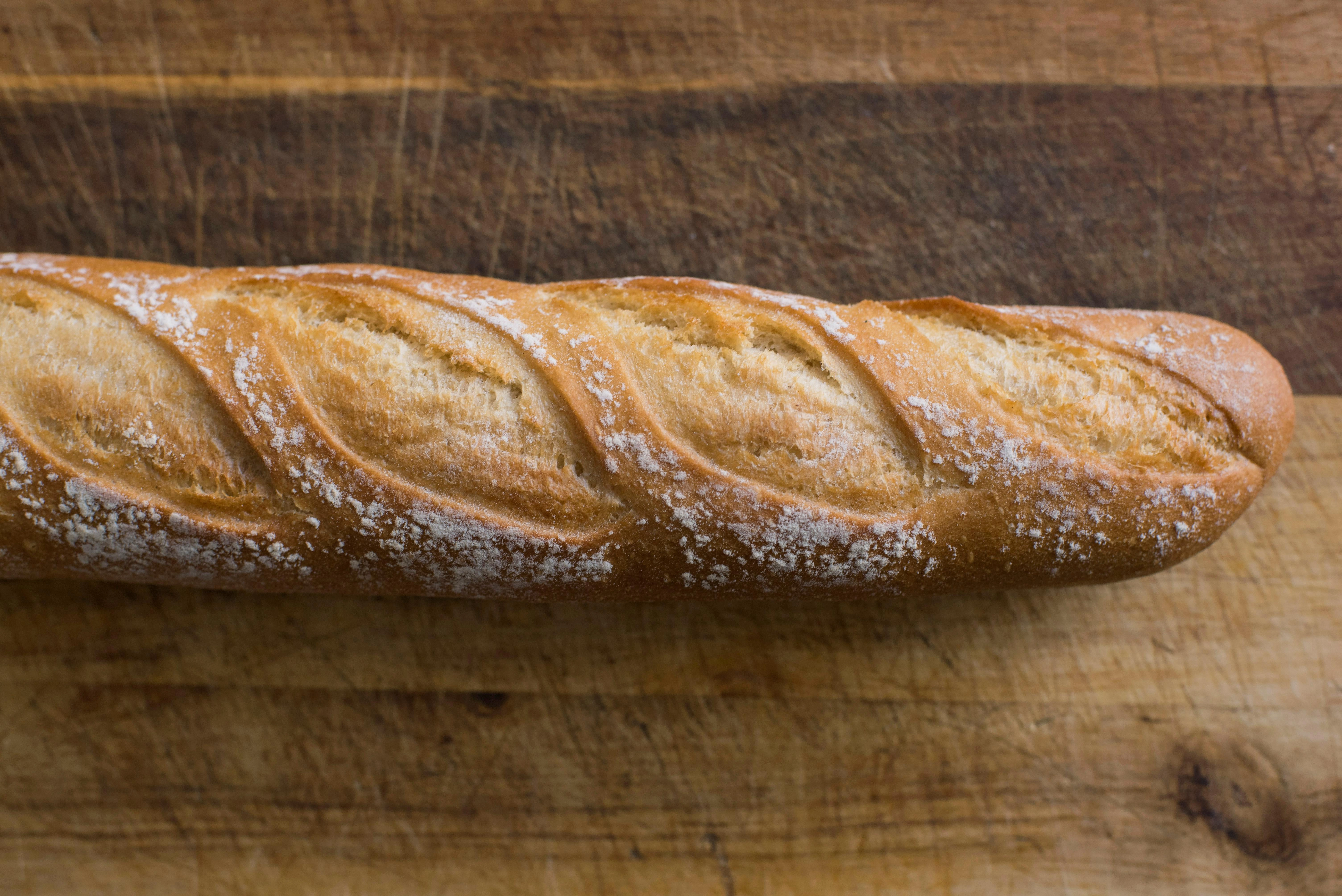 Artisanal French Baguette Close-up
