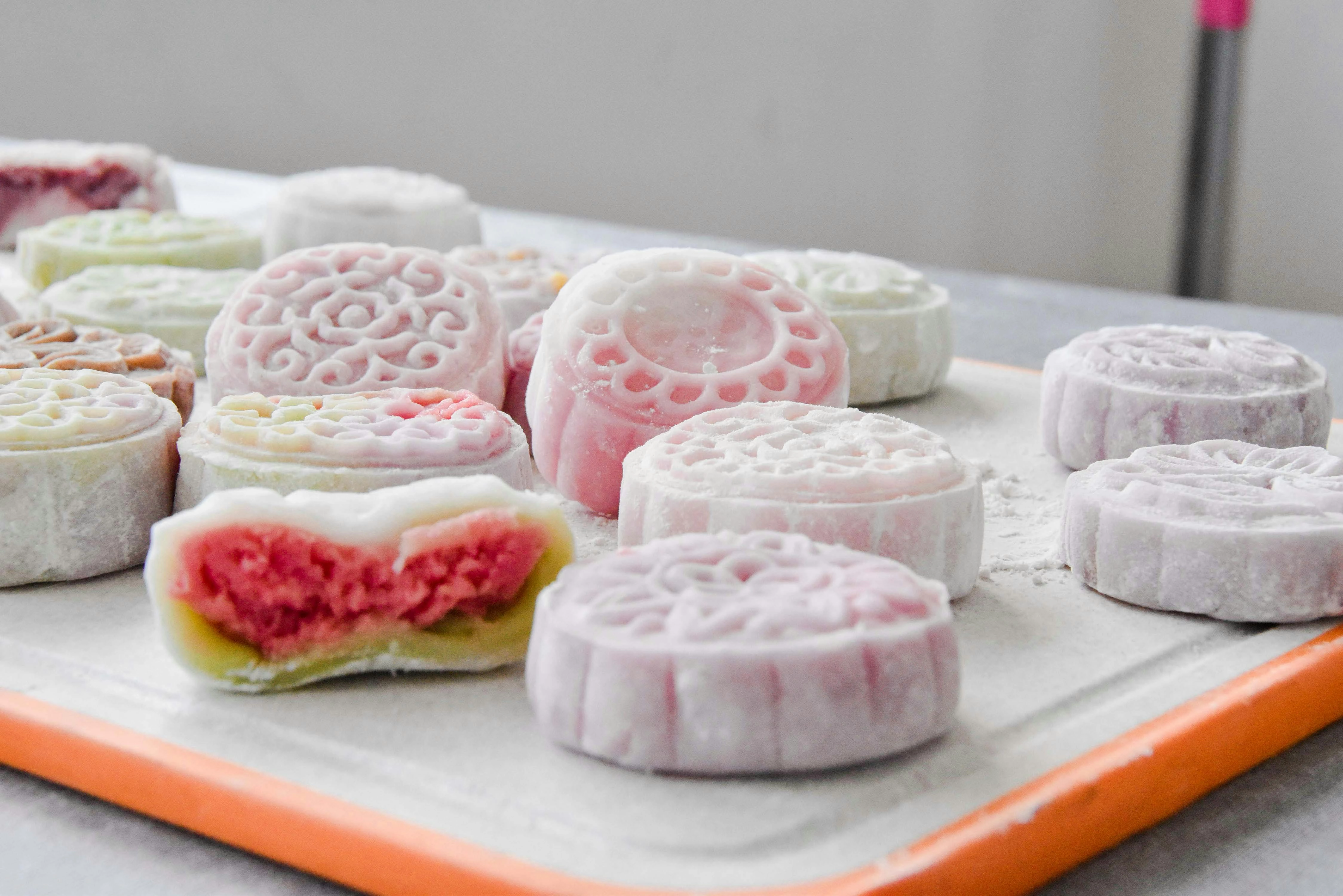 Colorful Asian Mooncake Desserts