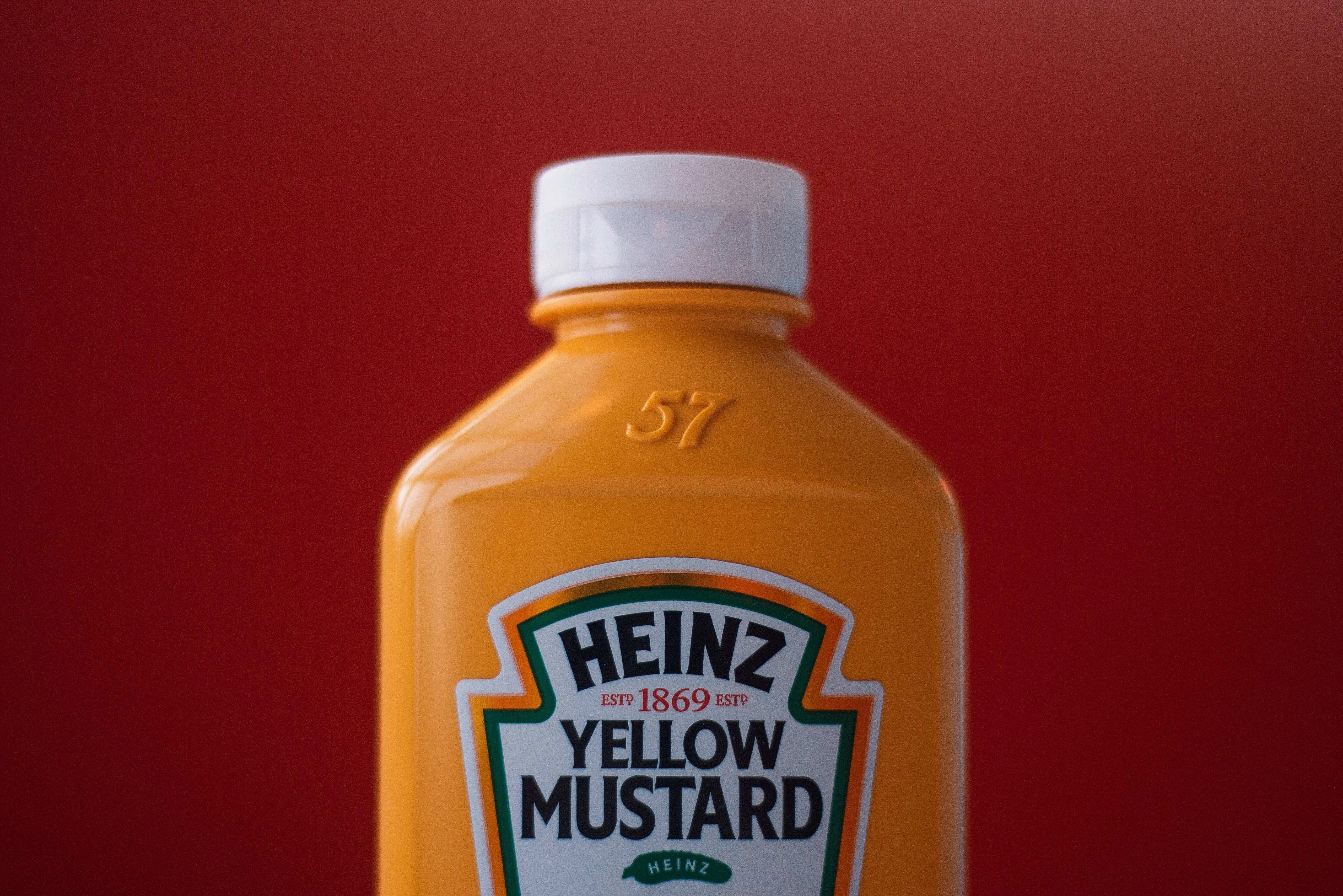 Heinz Yellow Mustard Bottle Heinz Yellow Mustard Bottle