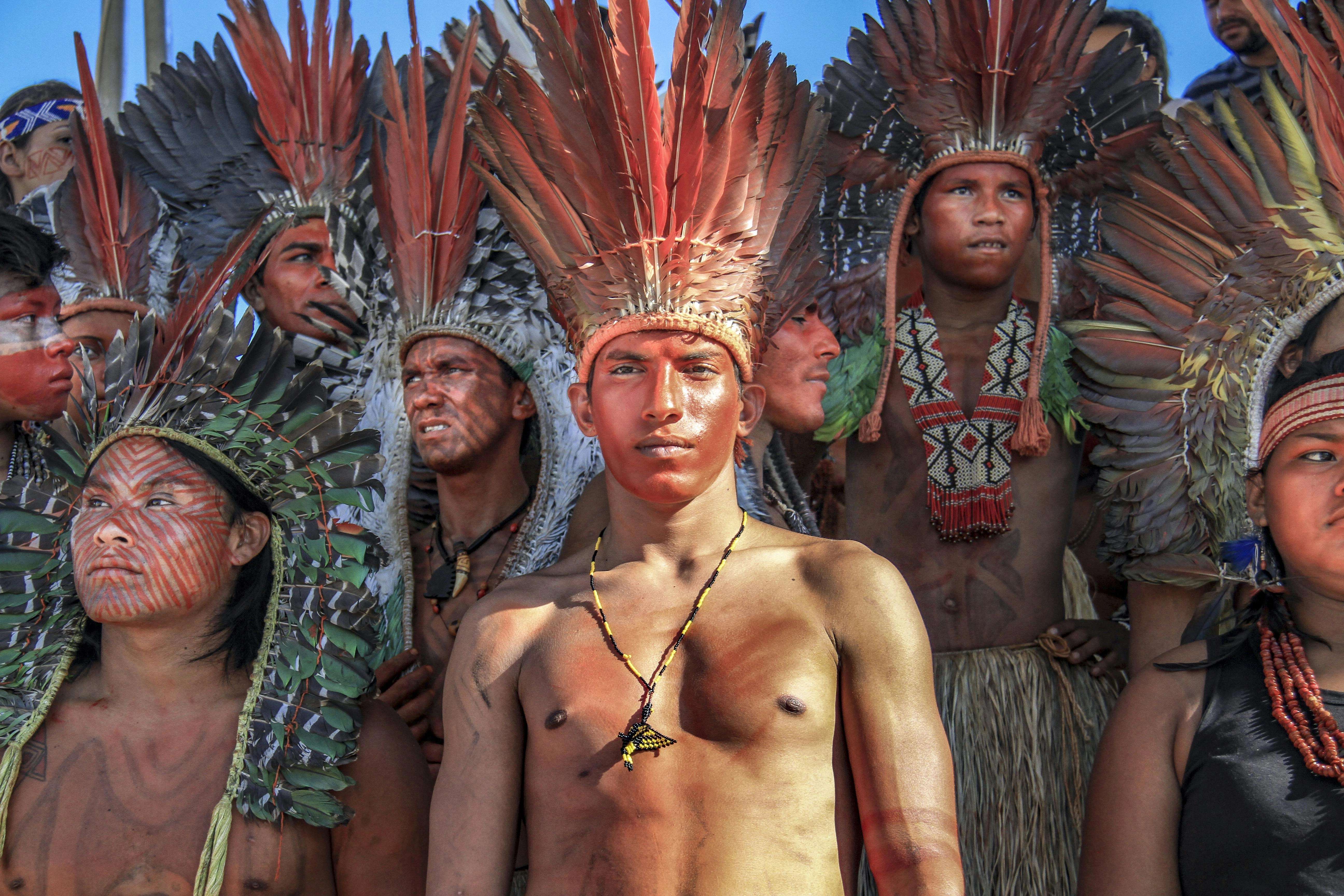 Indigenous Tribal Gathering Portrait Indigenous Tribal Gathering Portrait