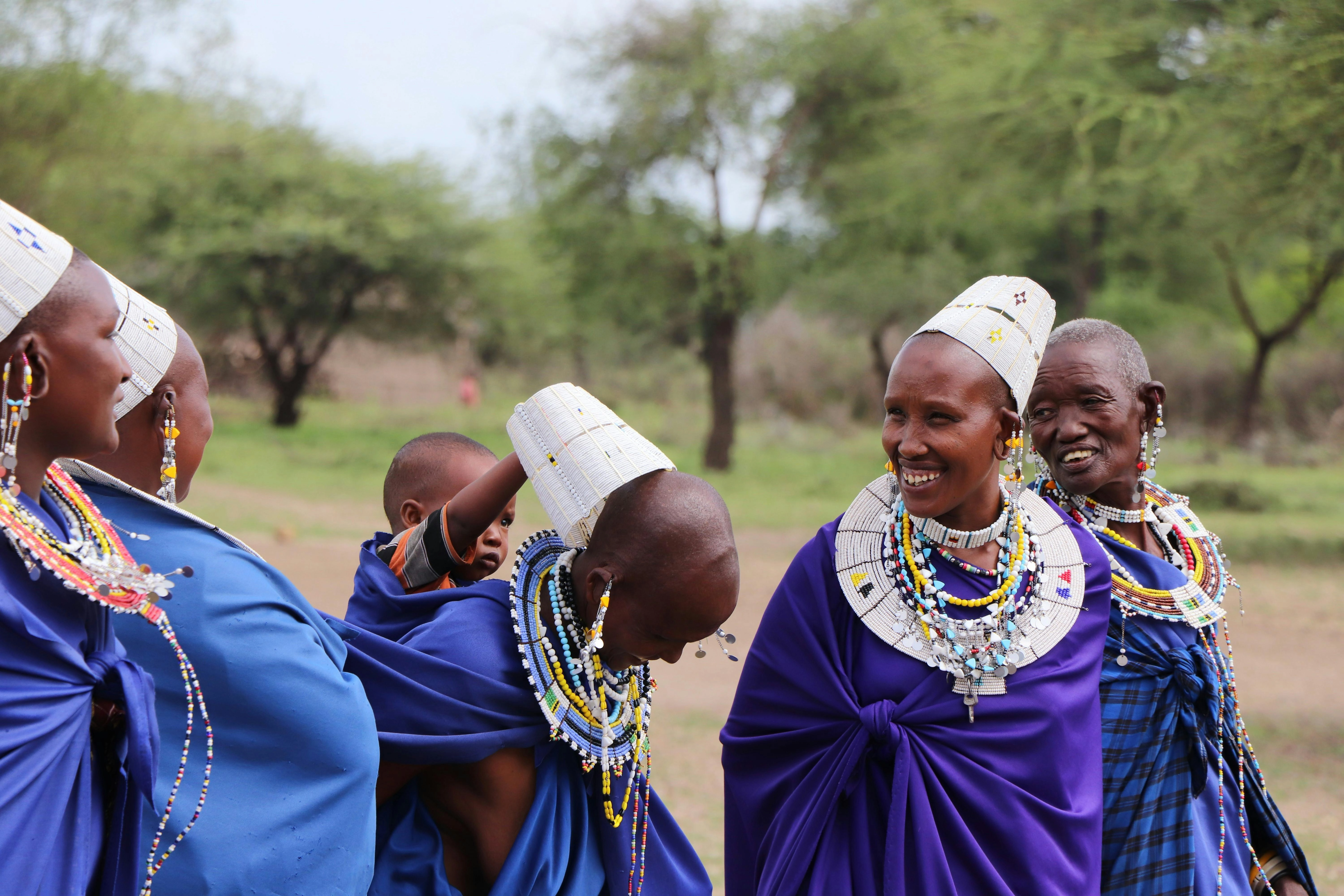 Maasai Women in Traditional Attire Maasai Women in Traditional Attire