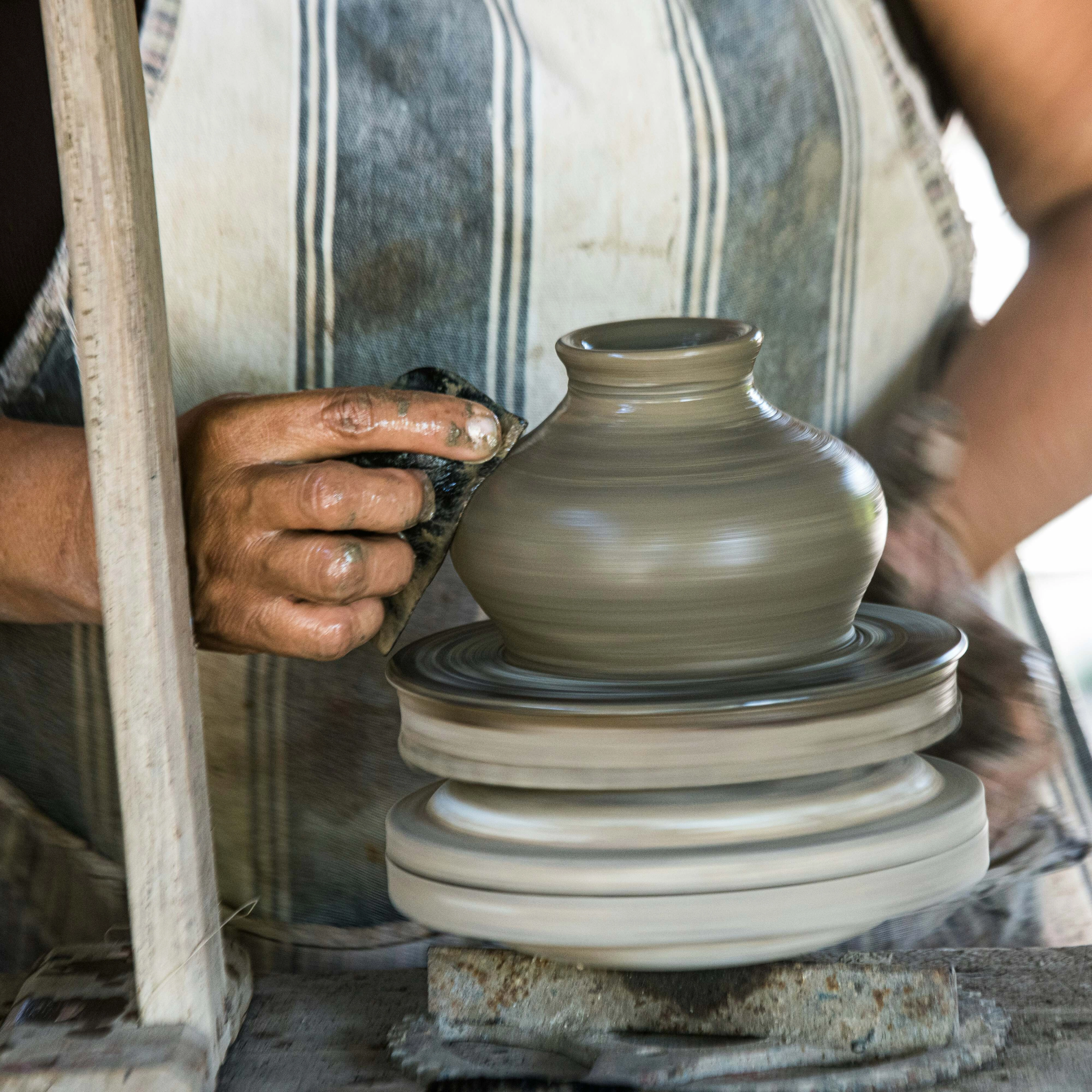 Pottery Wheel in Action Pottery Wheel in Action