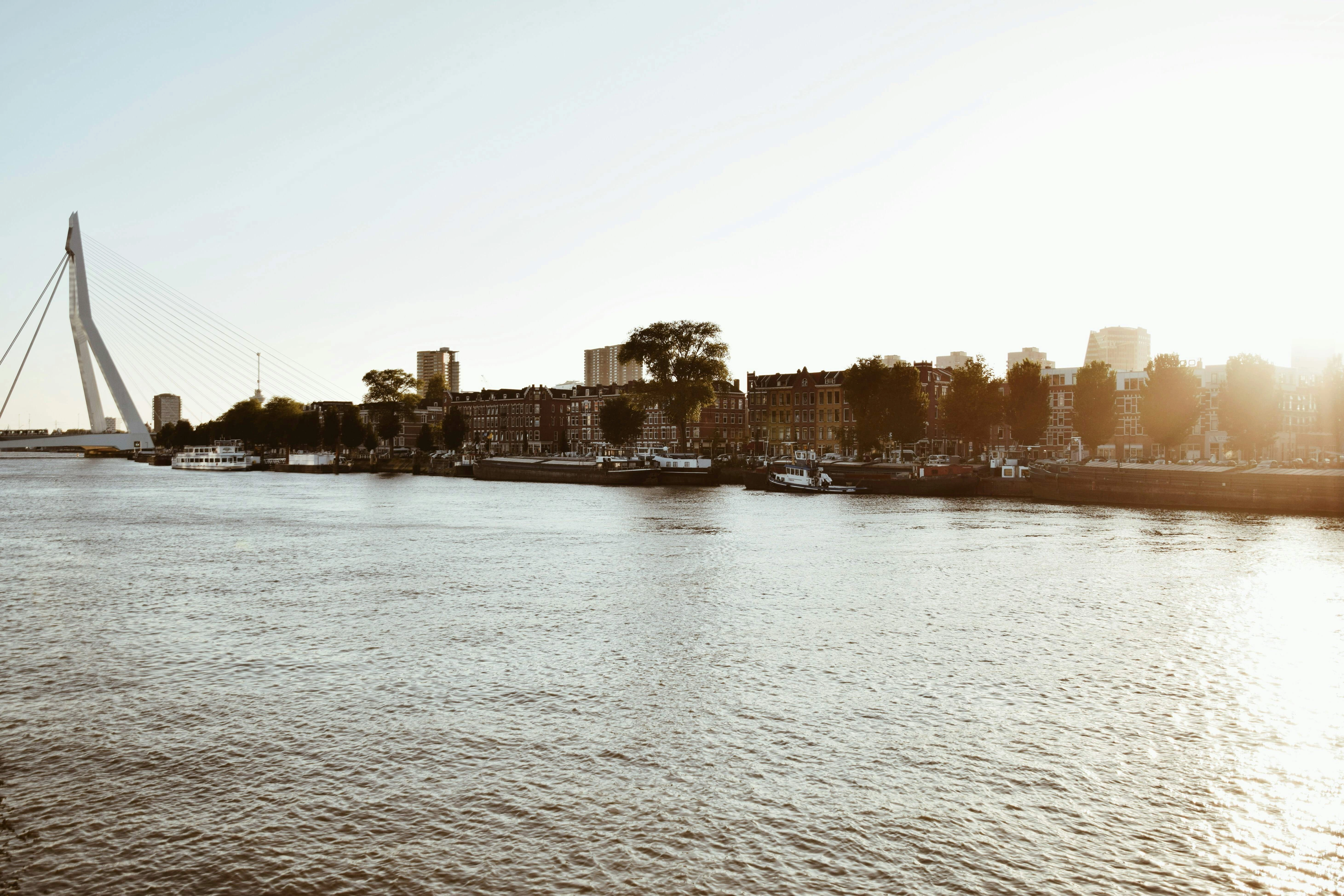 Rotterdam Waterfront at Sunset Rotterdam Waterfront at Sunset
