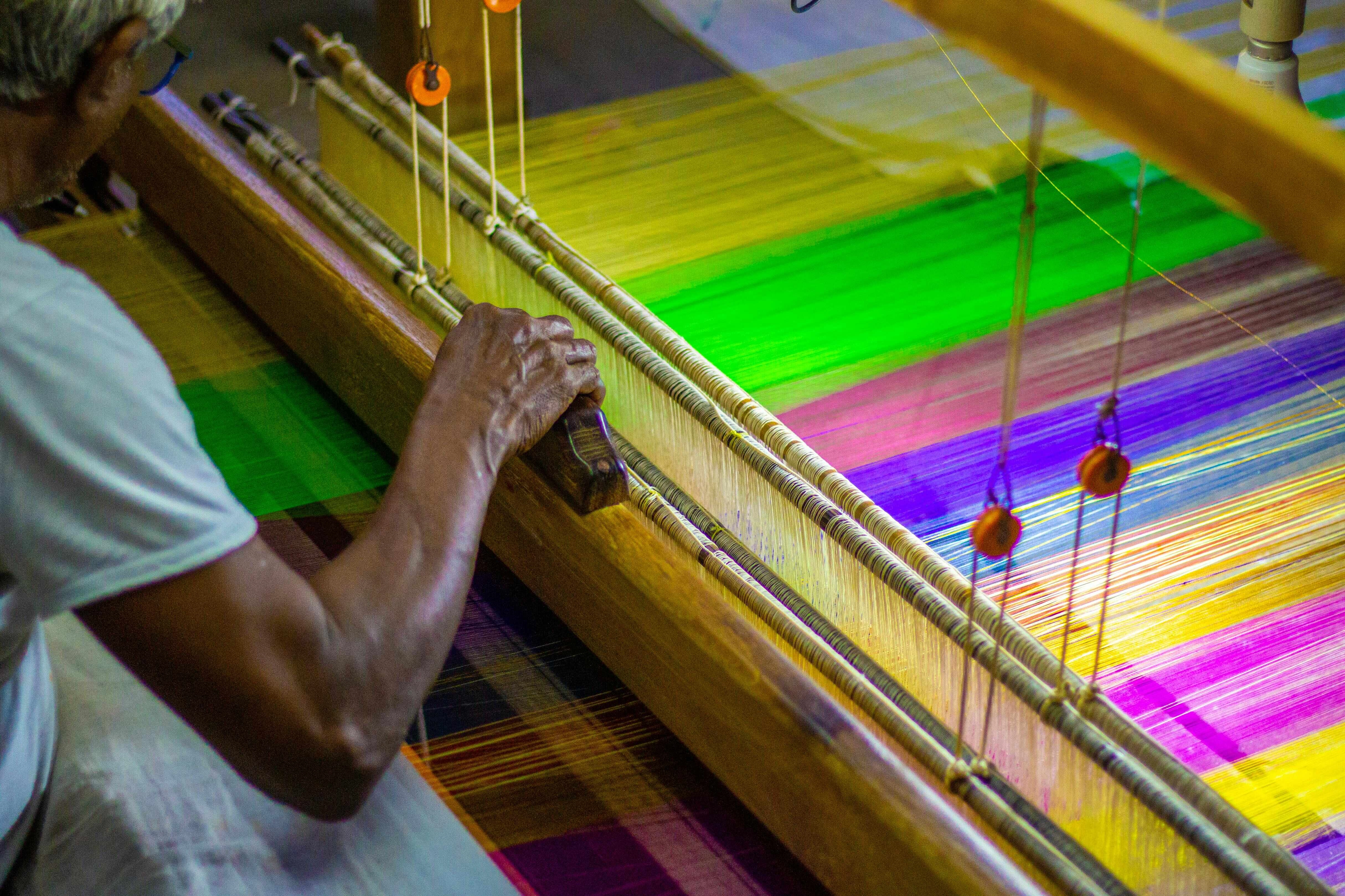 Vibrant Loom Weaving Craft Vibrant Loom Weaving Craft