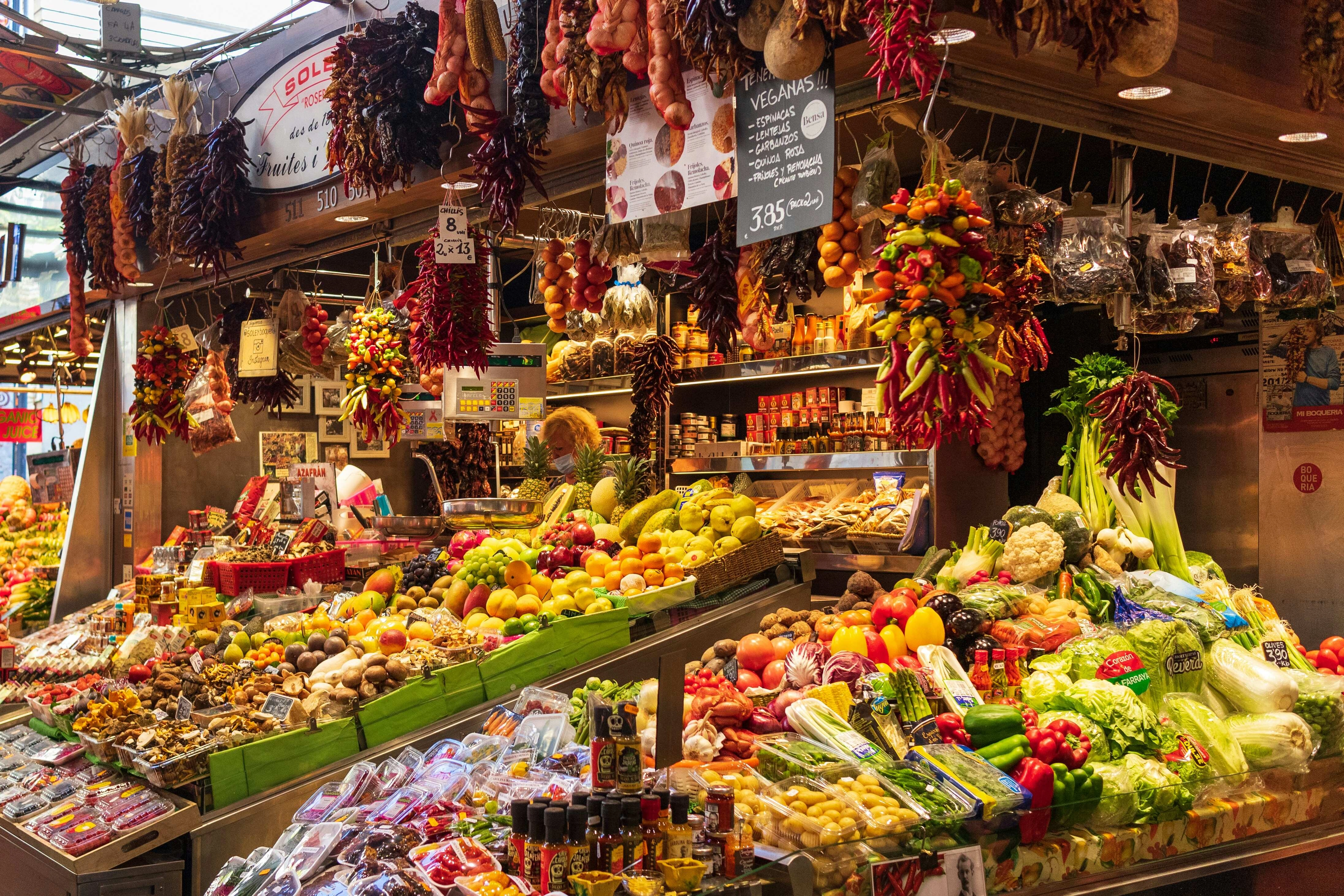 Vibrant Spanish Market Stall