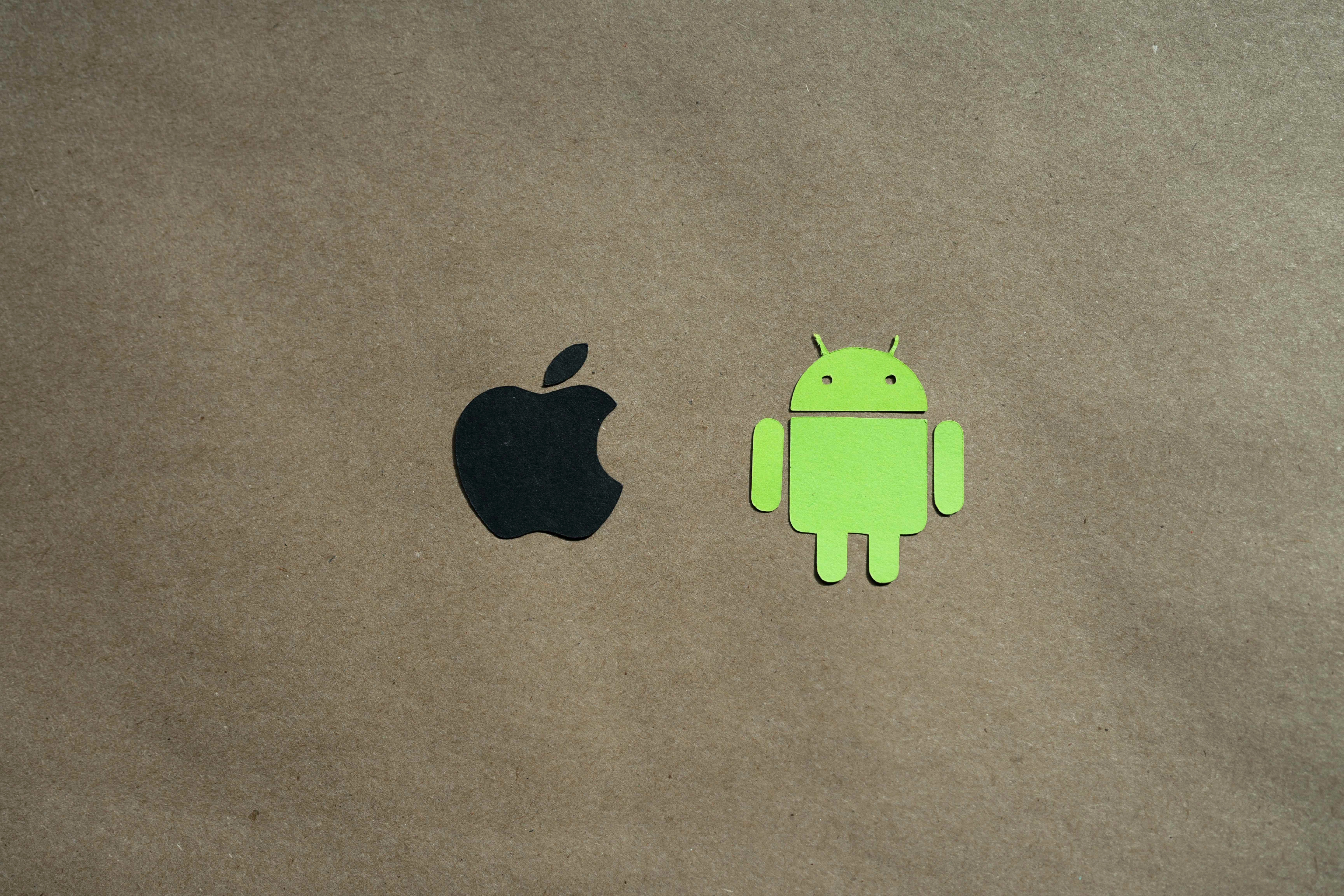 Apple vs Android Symbols Apple vs Android Symbols