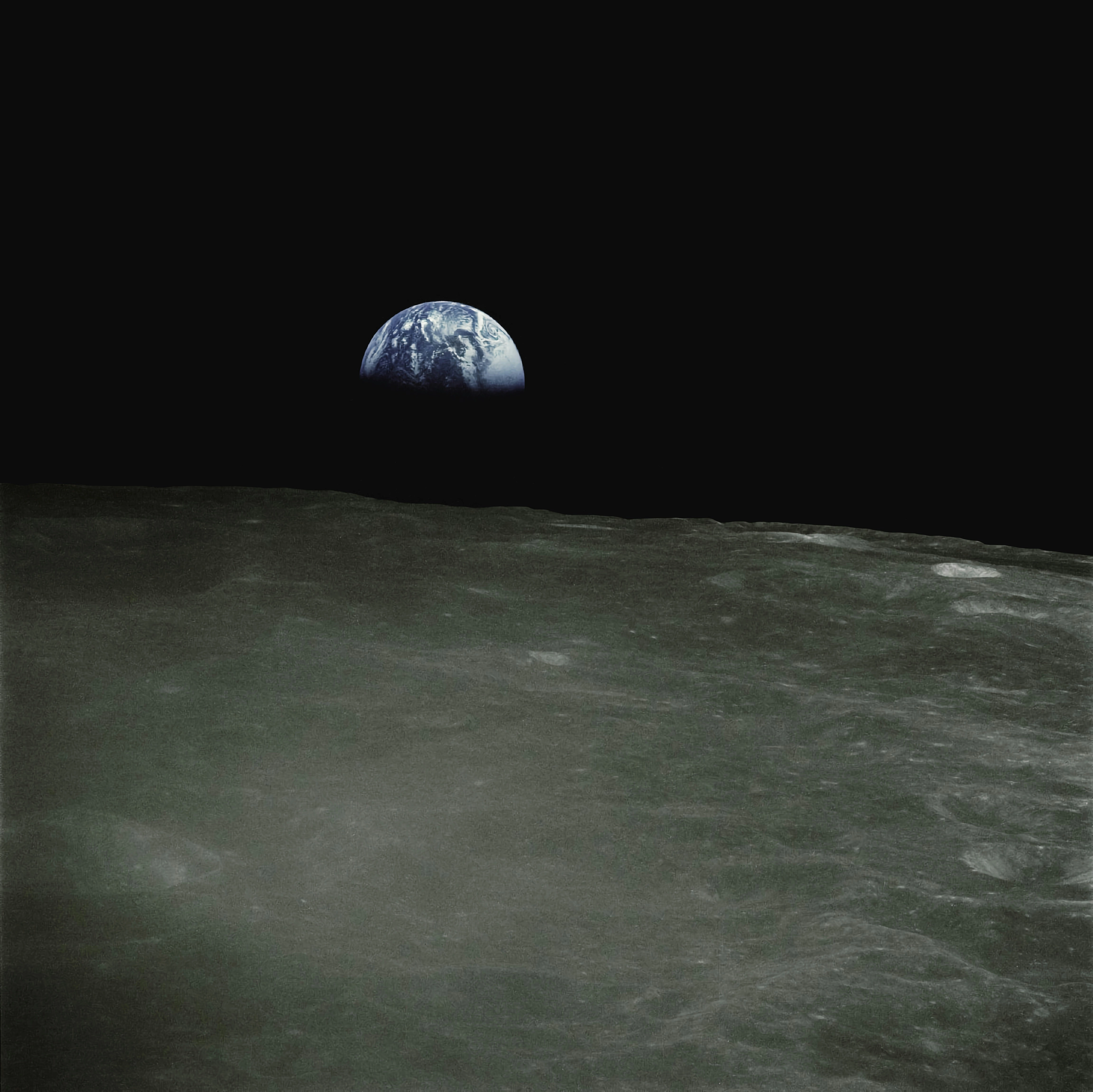 Earth Rising Over Moon Earth Rising Over Moon