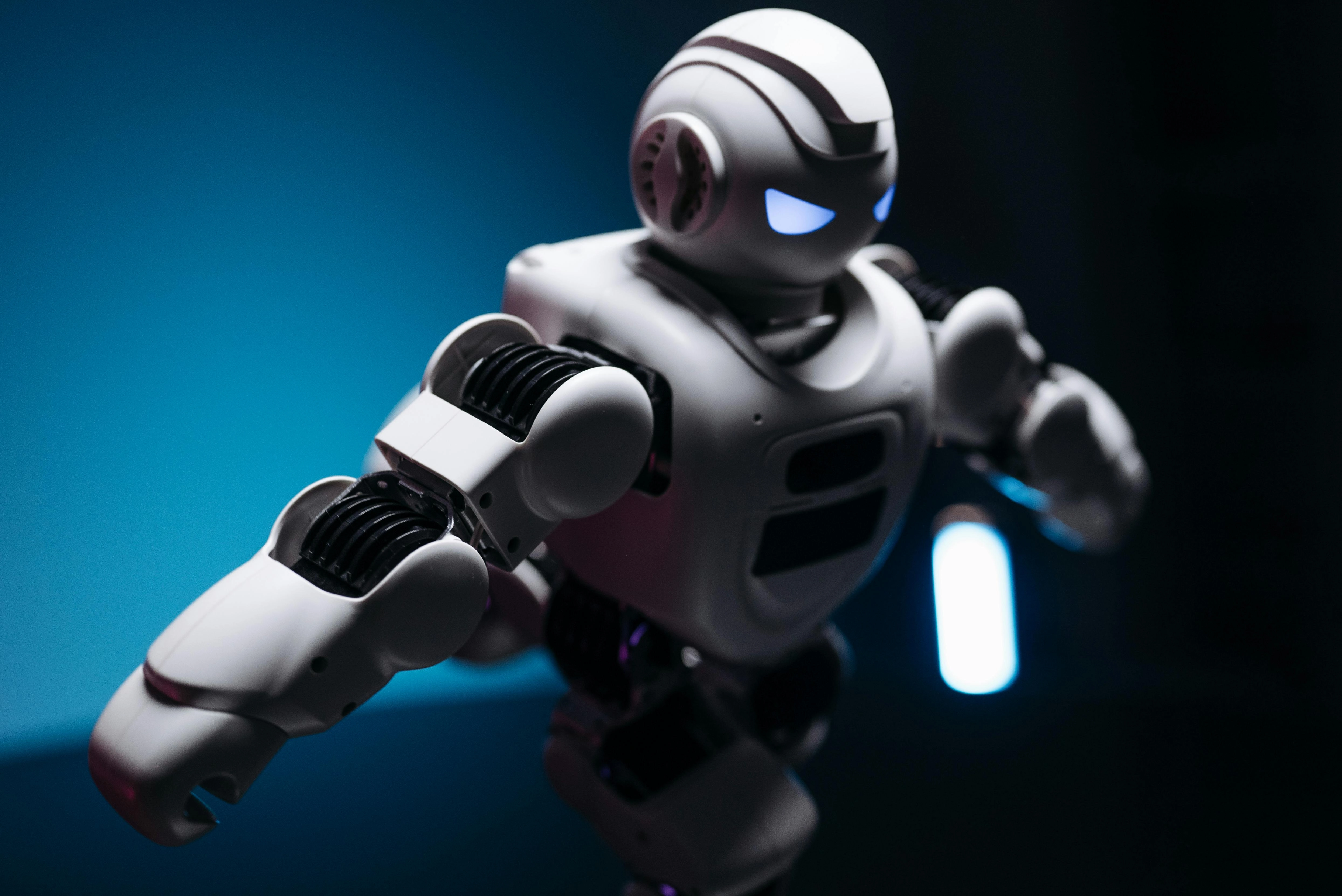 Futuristic Humanoid Robot Close-up Futuristic Humanoid Robot Close-up
