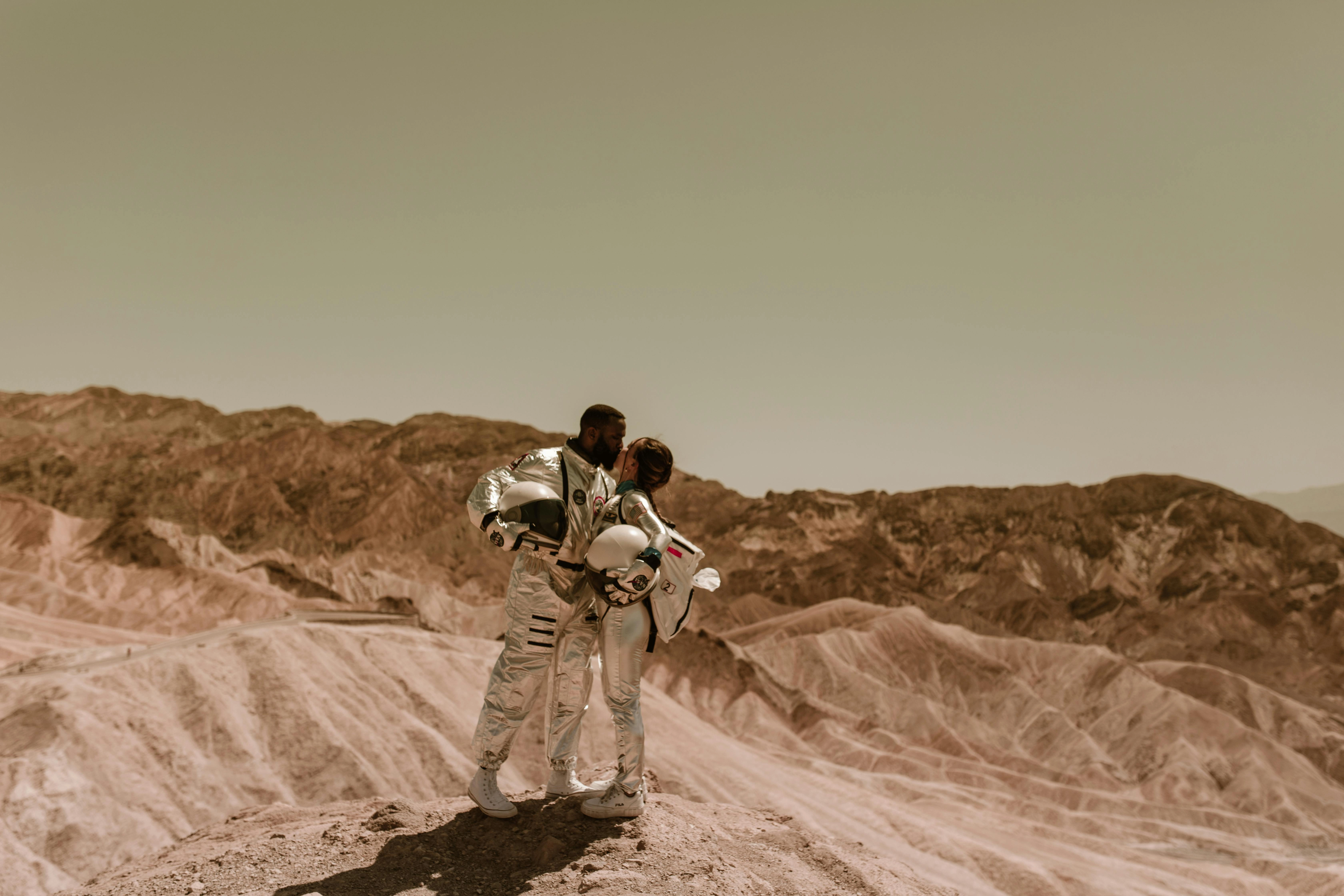 Futuristic Romance in Desert