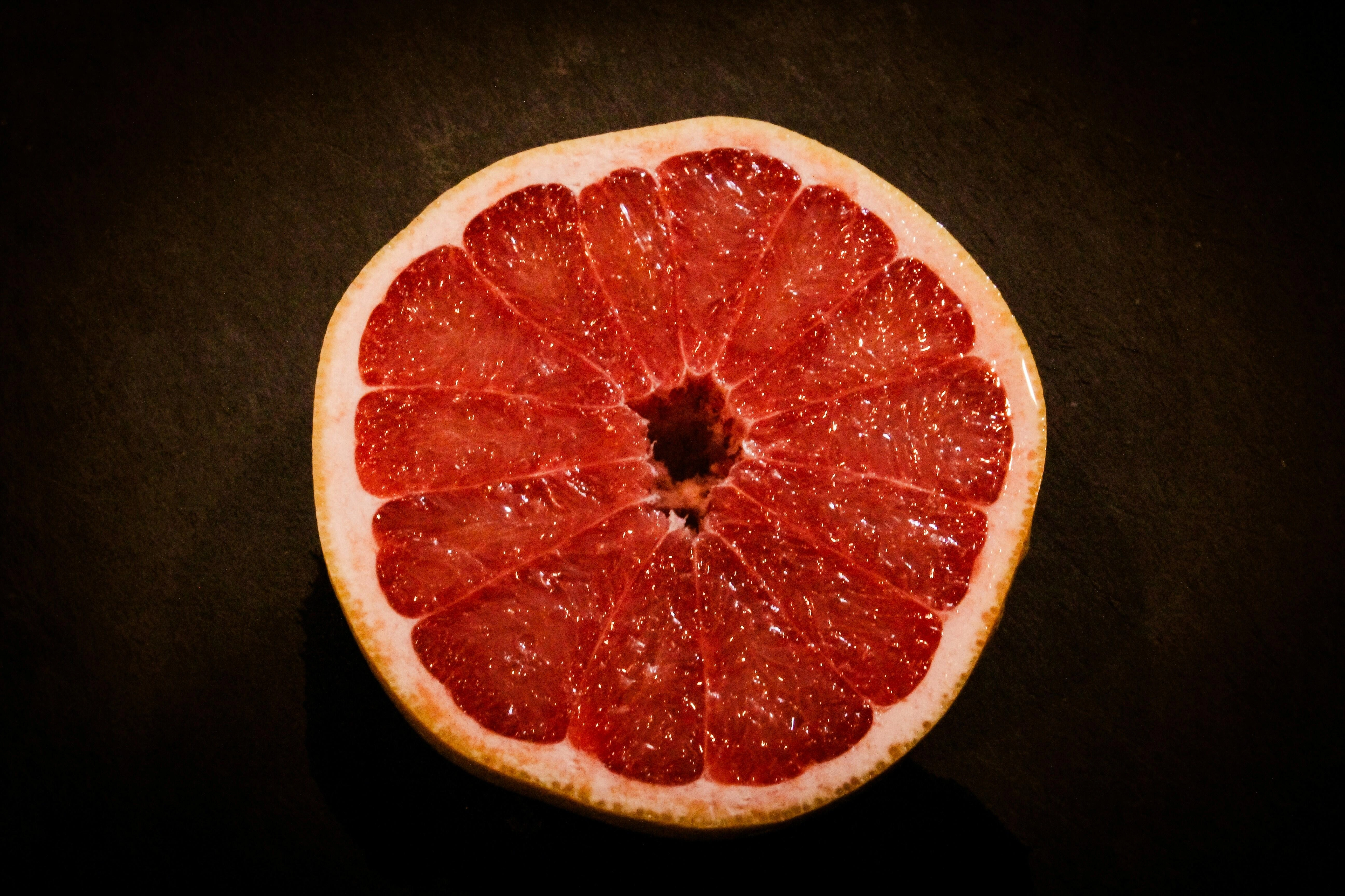 Juicy Grapefruit Cross-Section Juicy Grapefruit Cross-Section