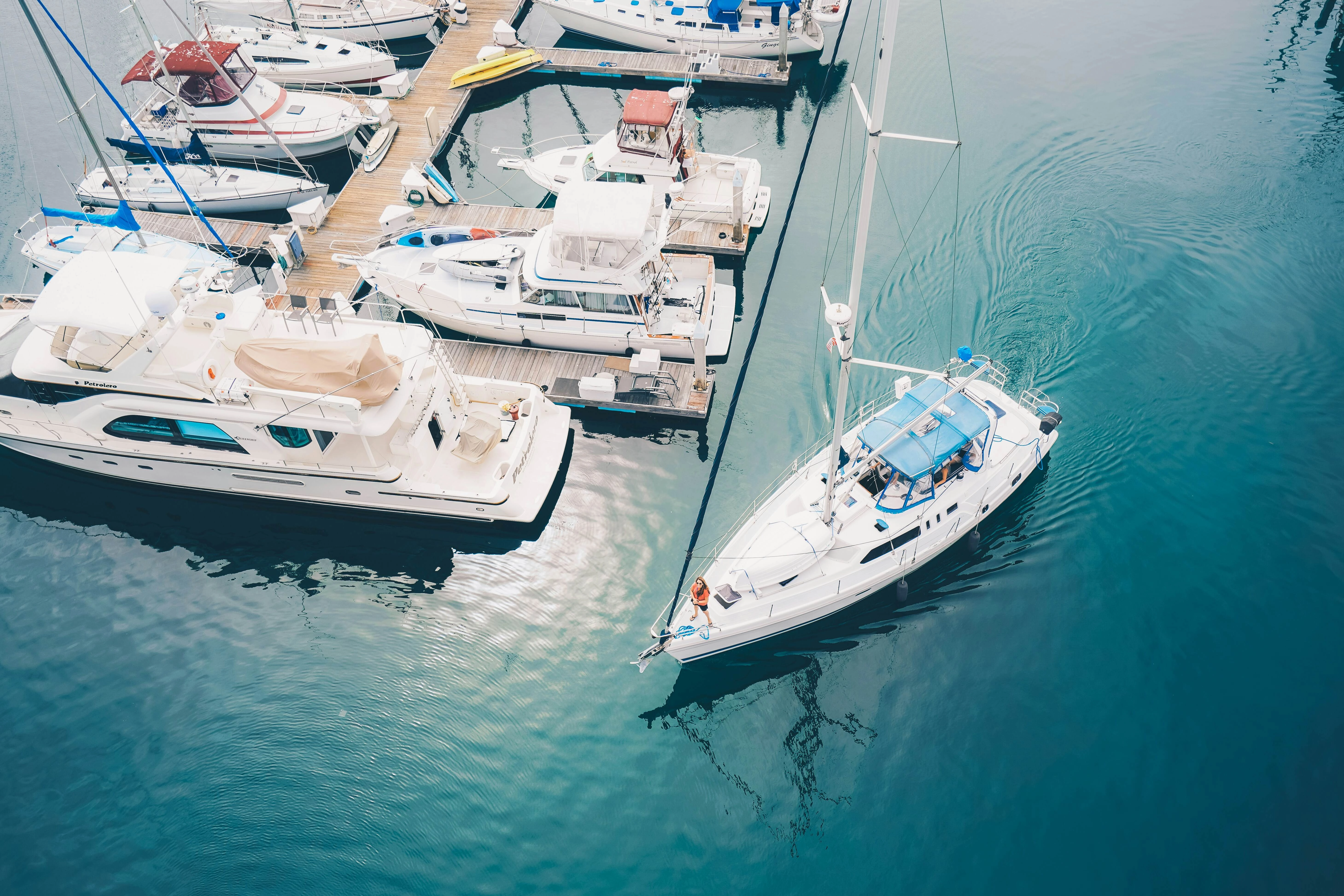Marina Yachts Aerial View