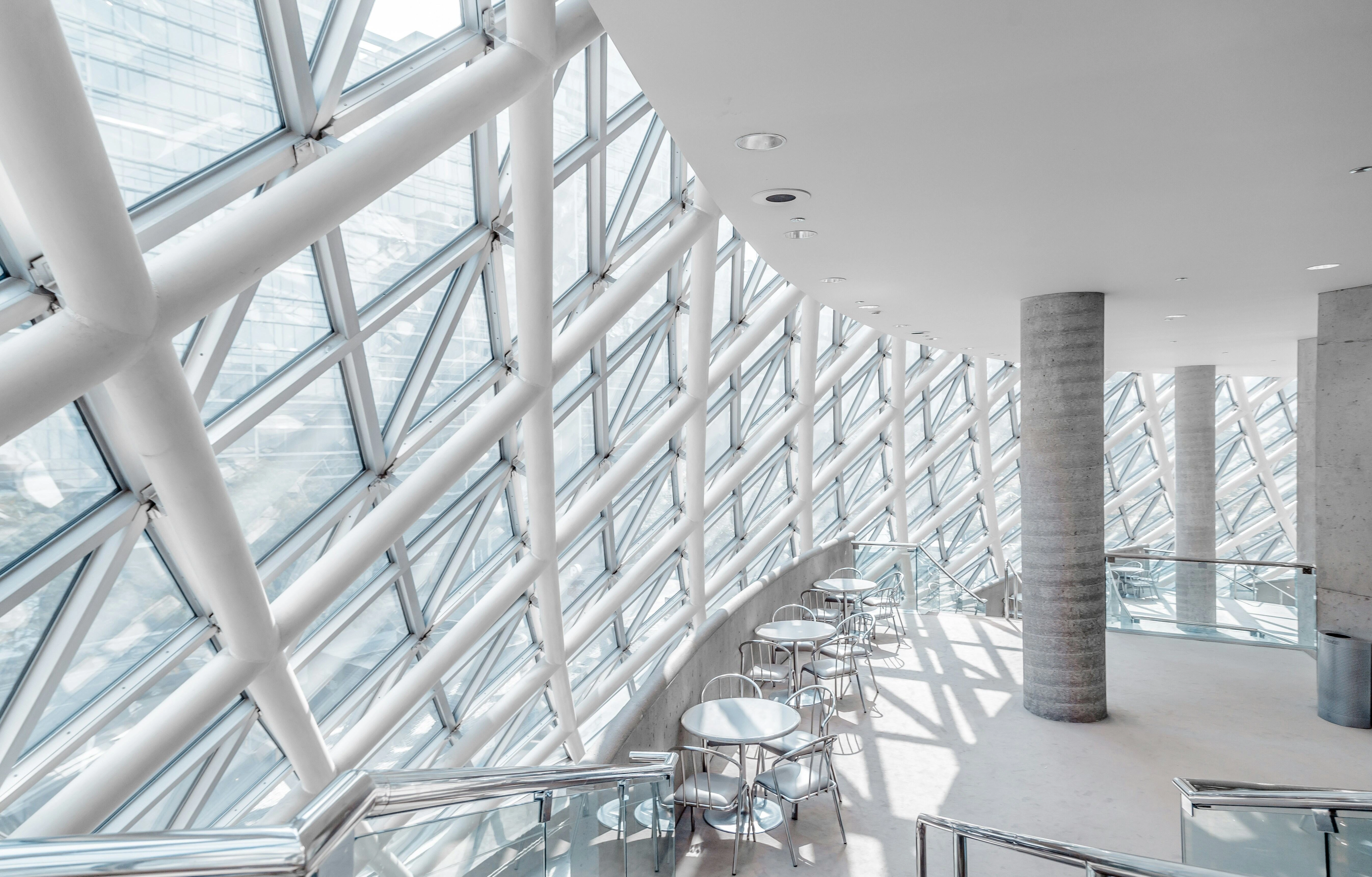Modern Architectural Glass Atrium