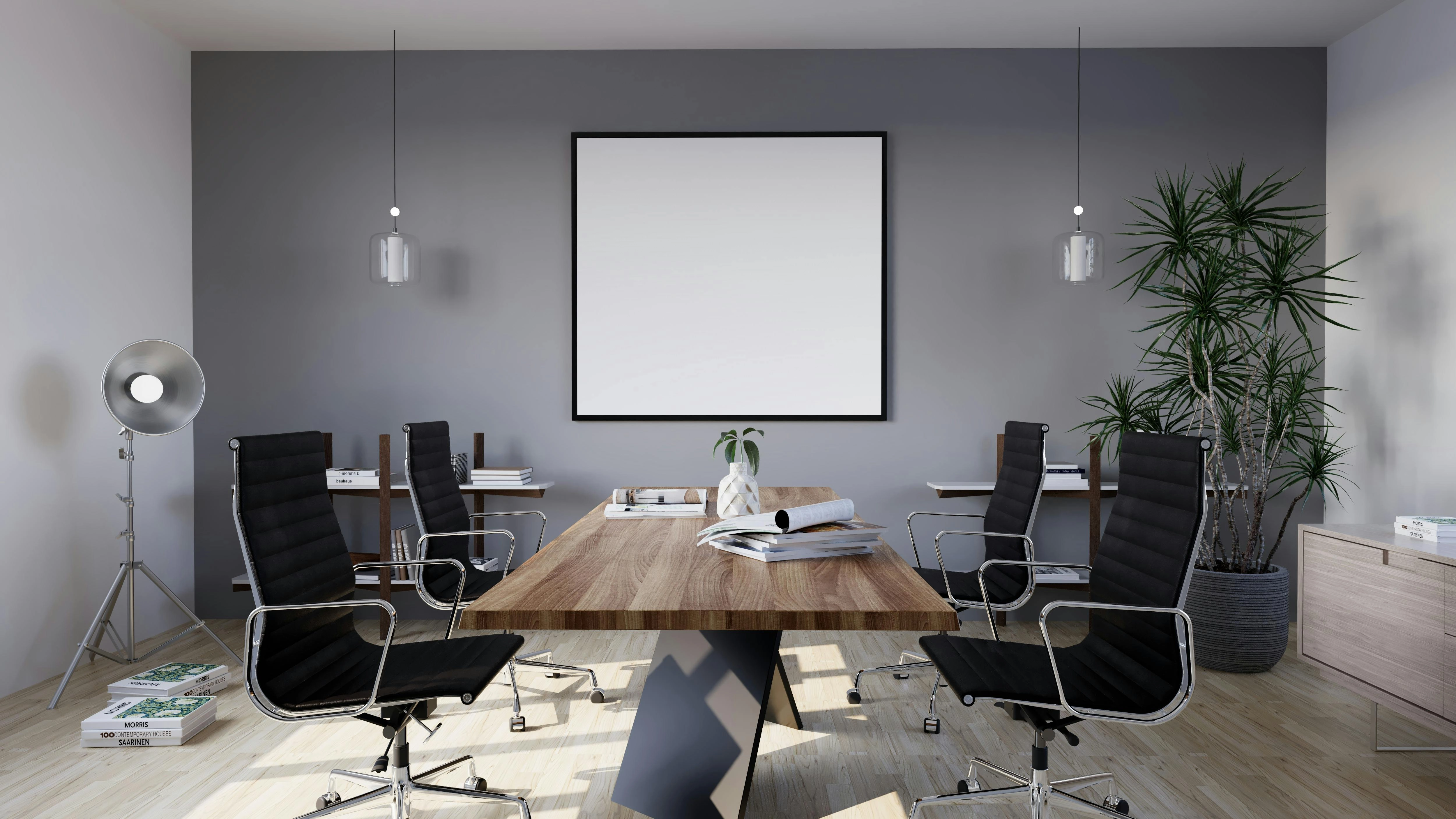 Modern Minimalist Office Space