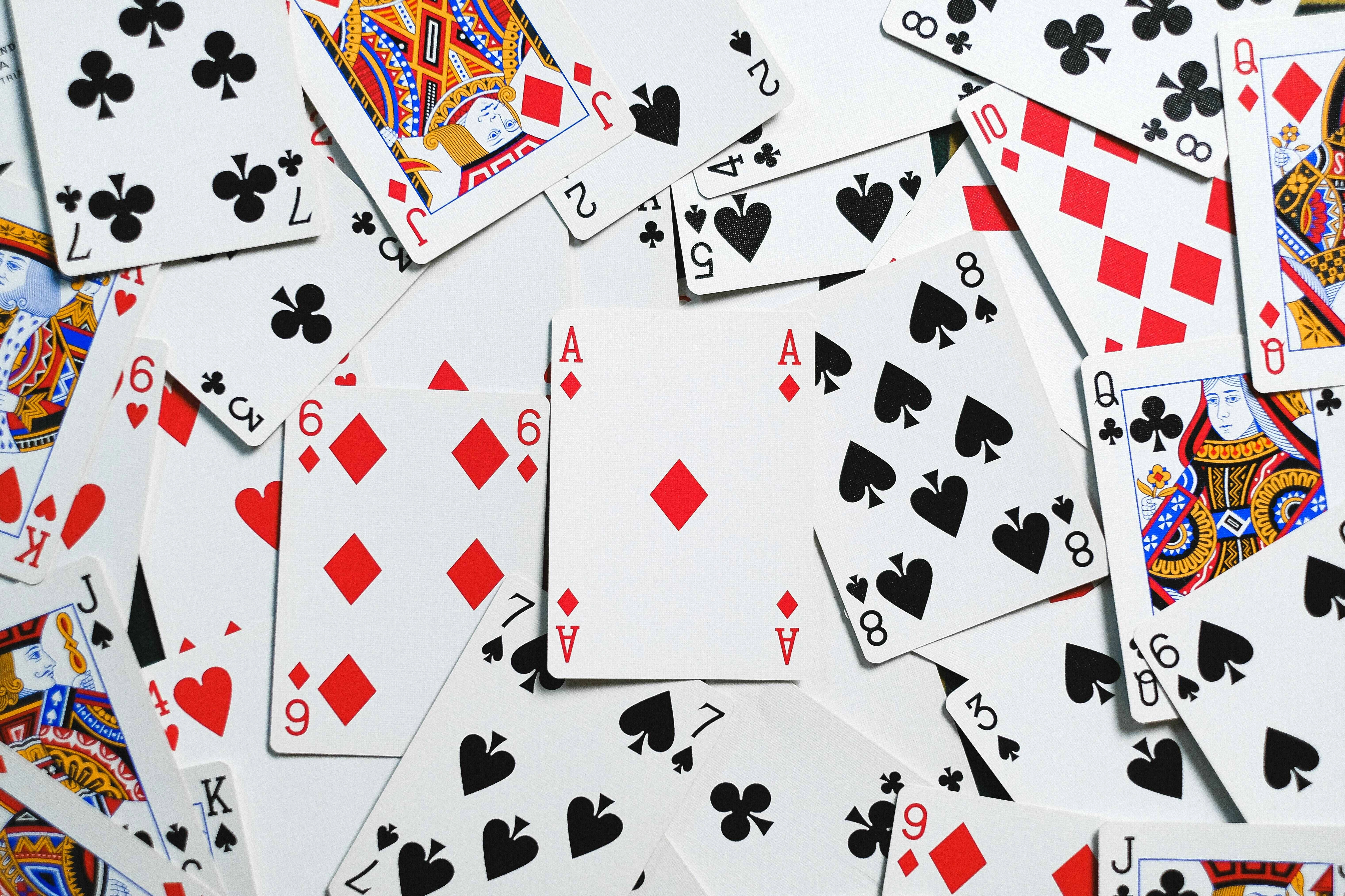 Scattered Playing Cards 