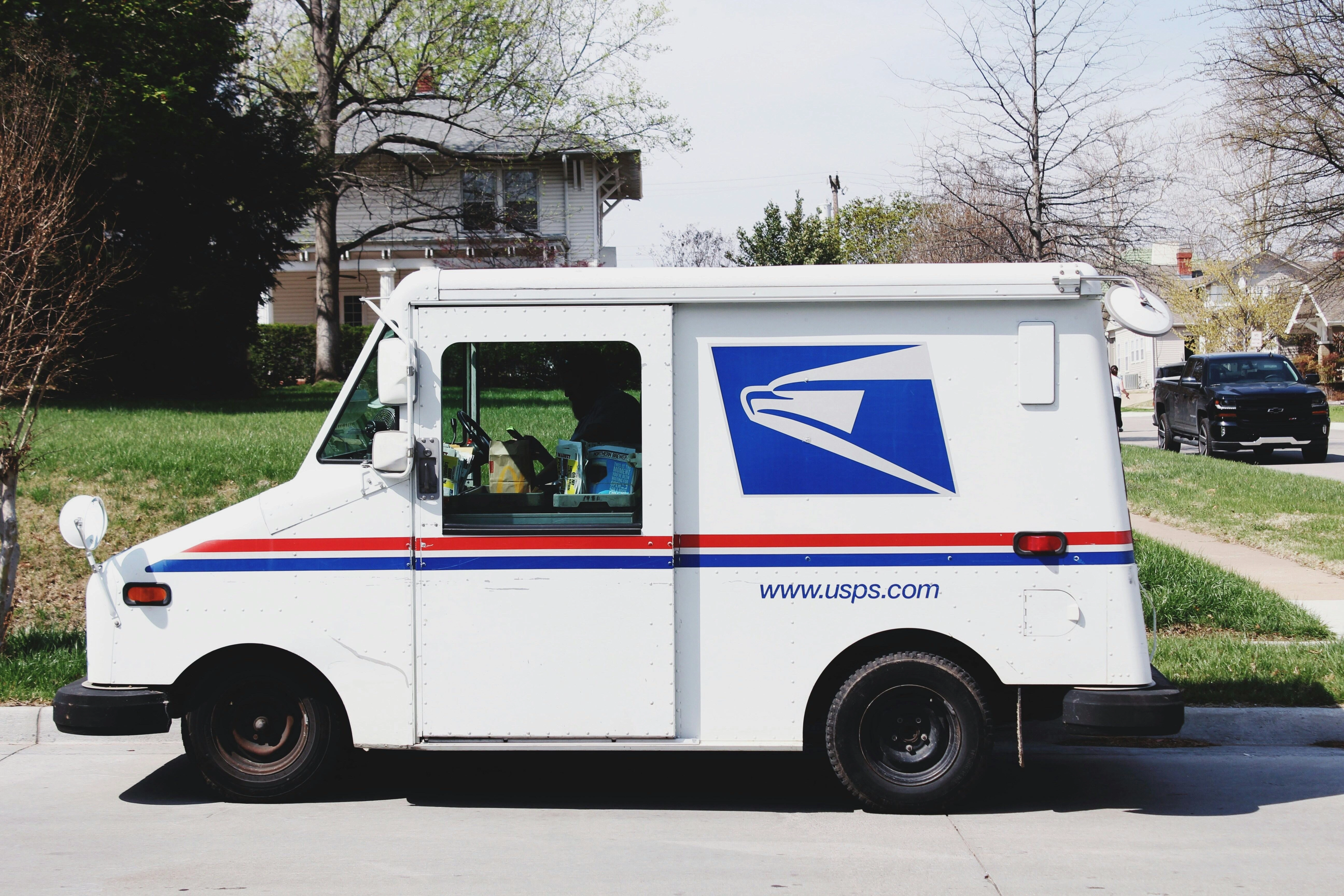USPS Mail Truck Parked