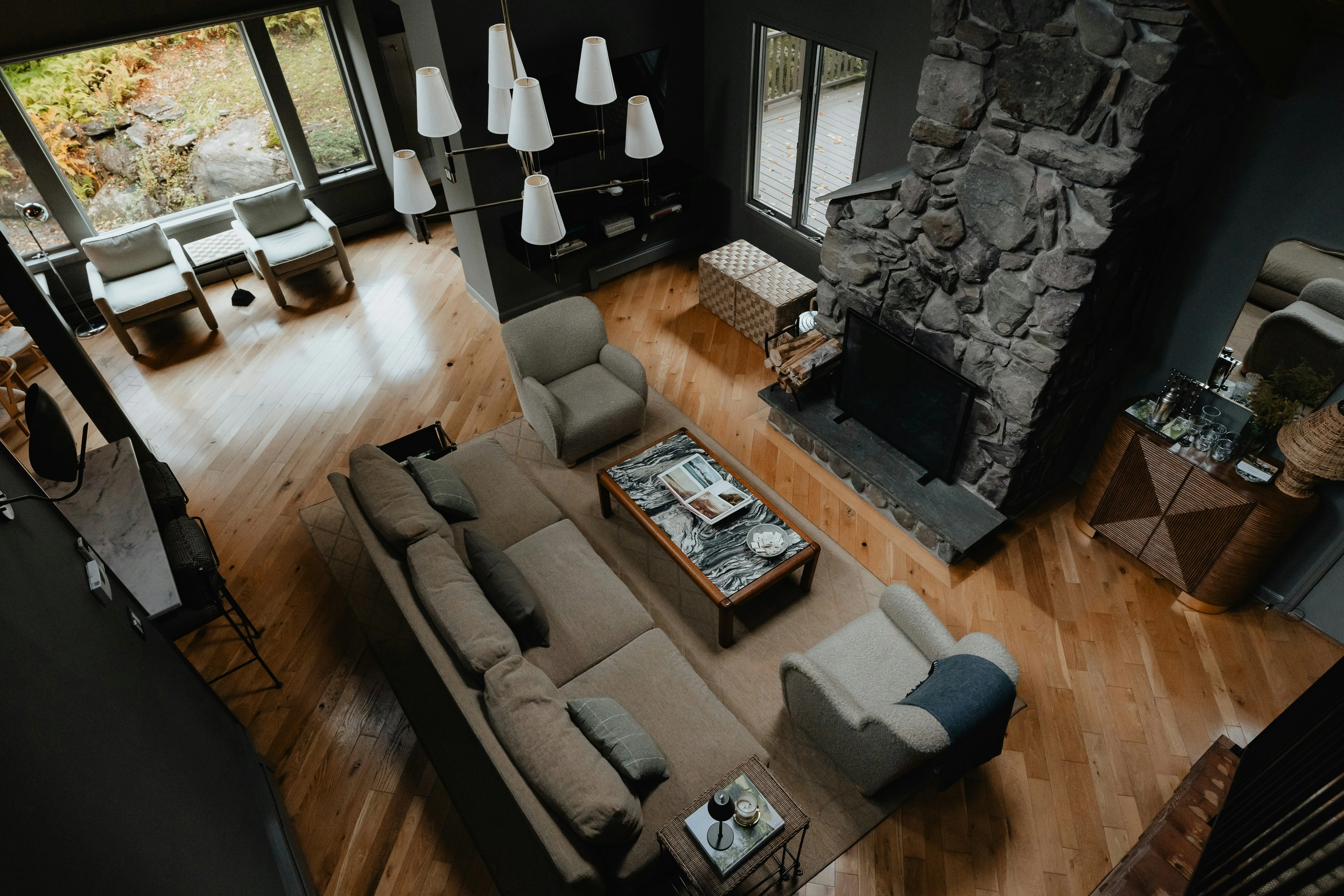 Modern rustic living room Modern rustic living room