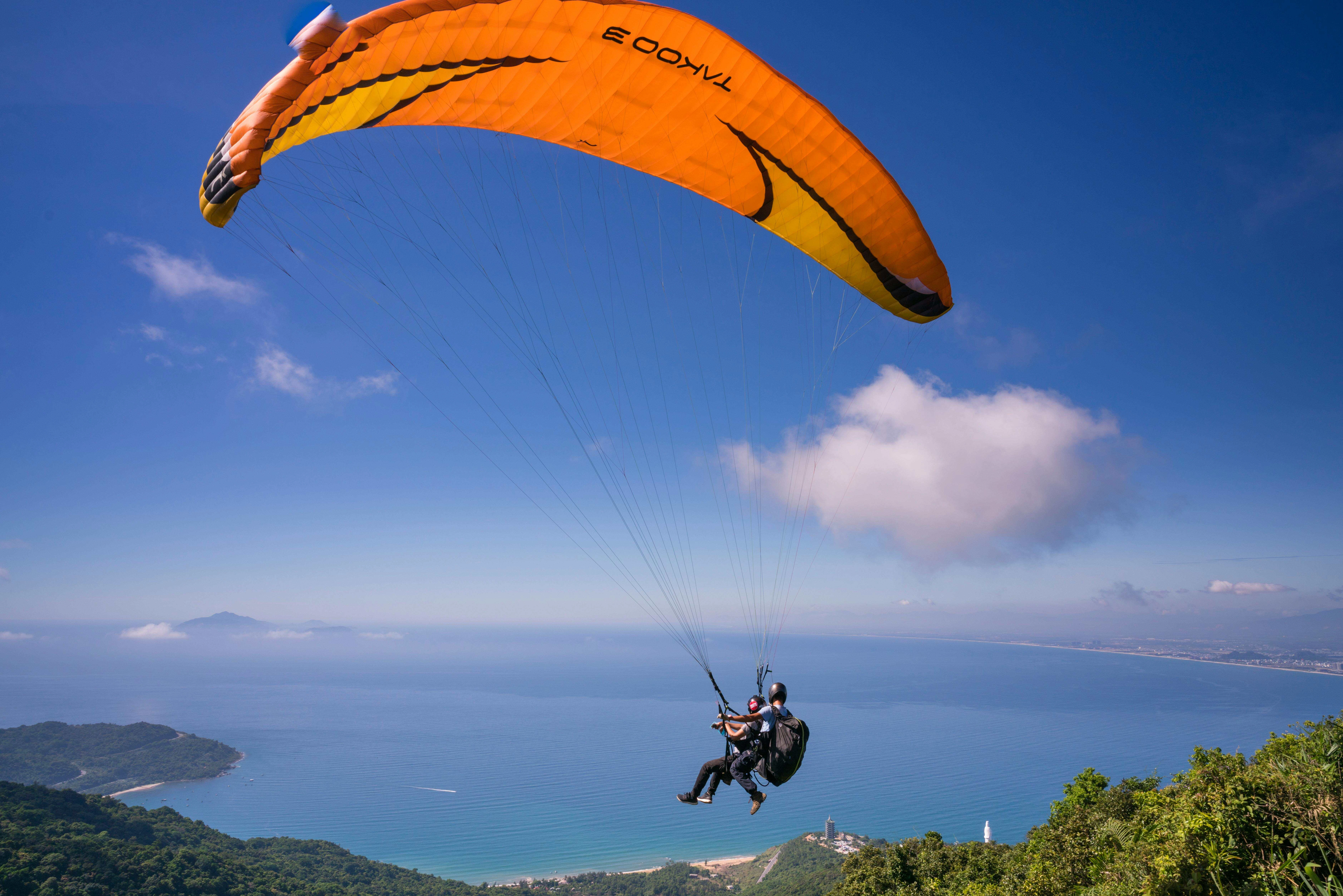 Paragliding Over Coastal Paradise