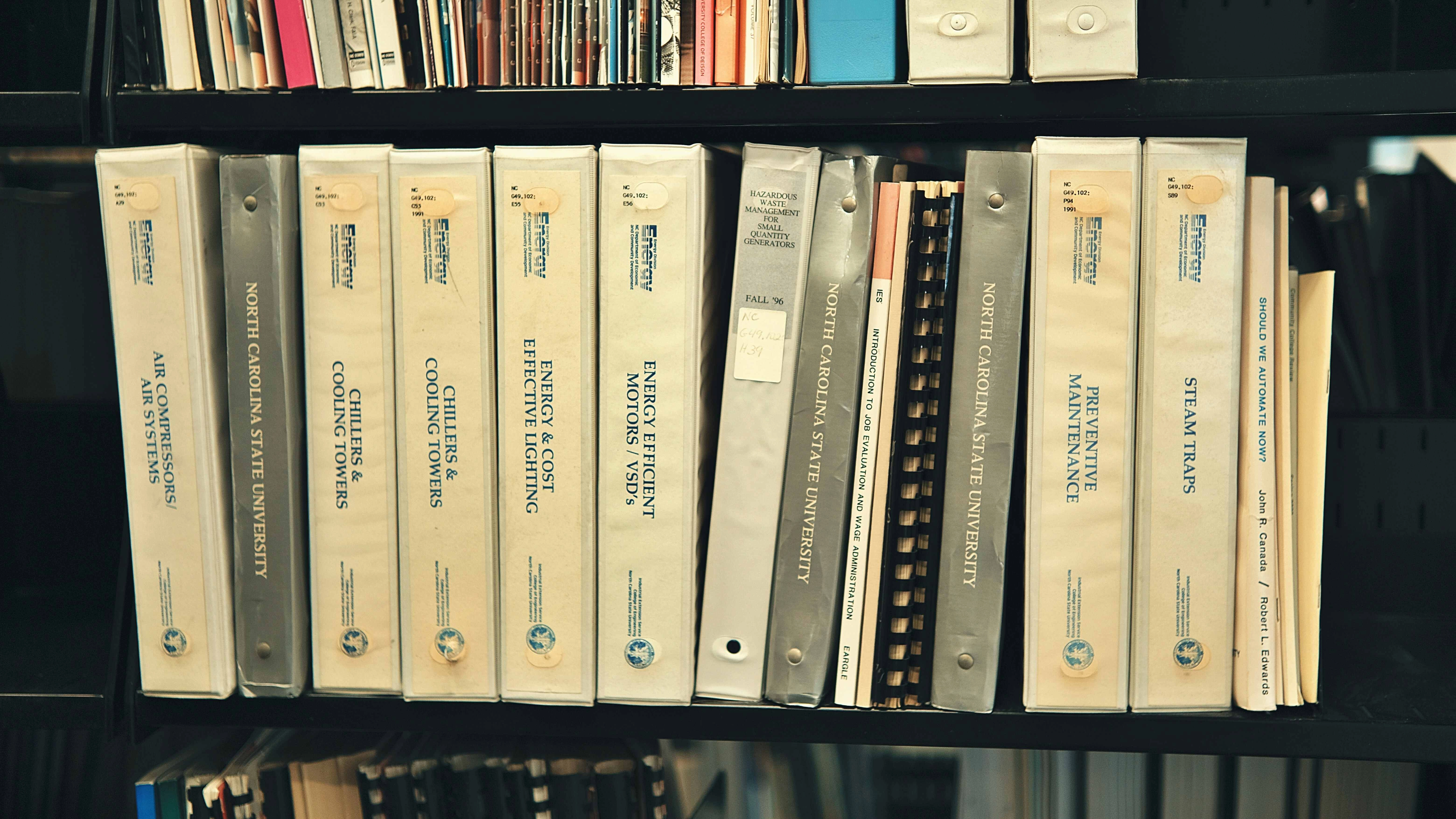 Vintage Technical Binder Collection Vintage Technical Binder Collection