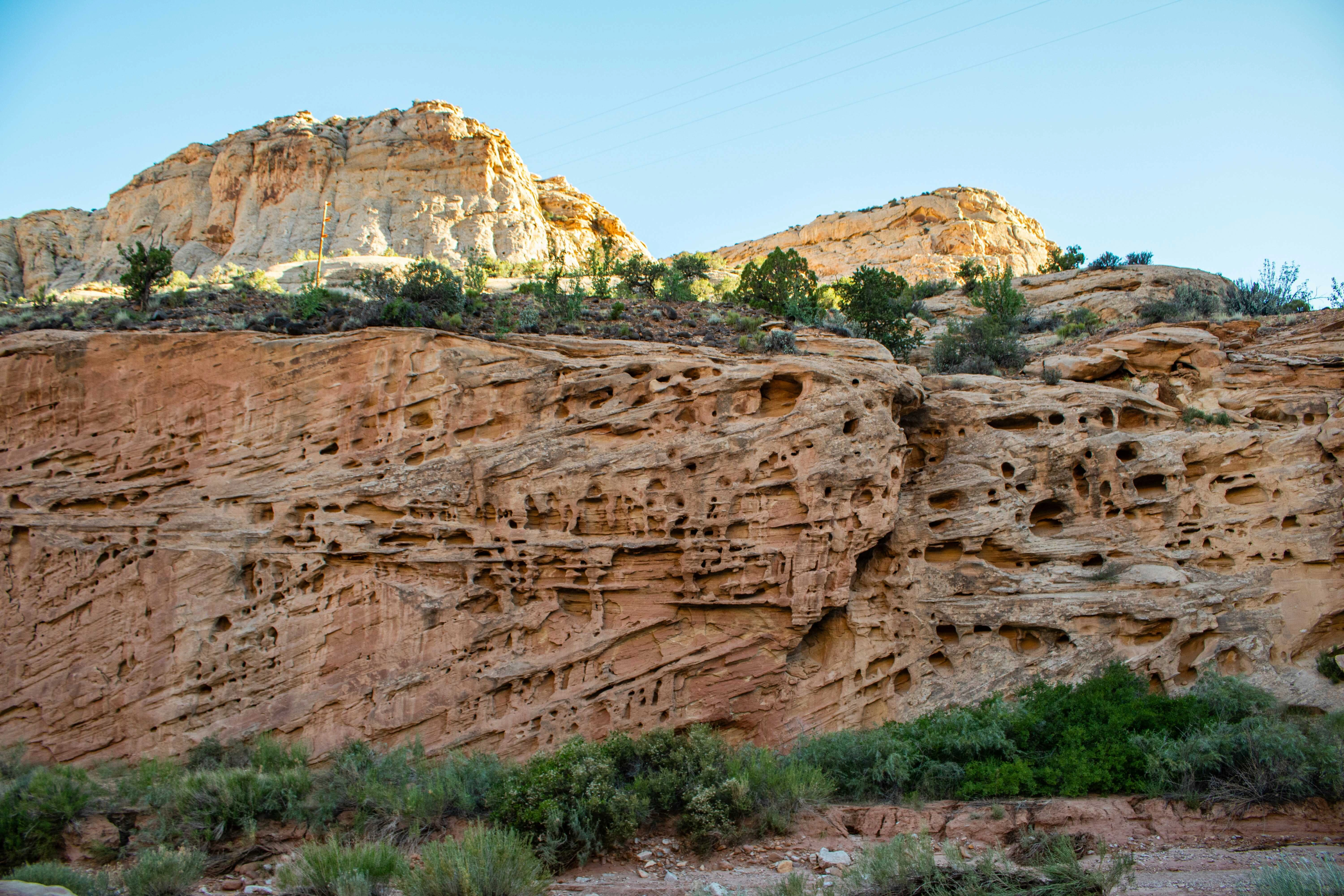 Eroded Desert Rock Formation