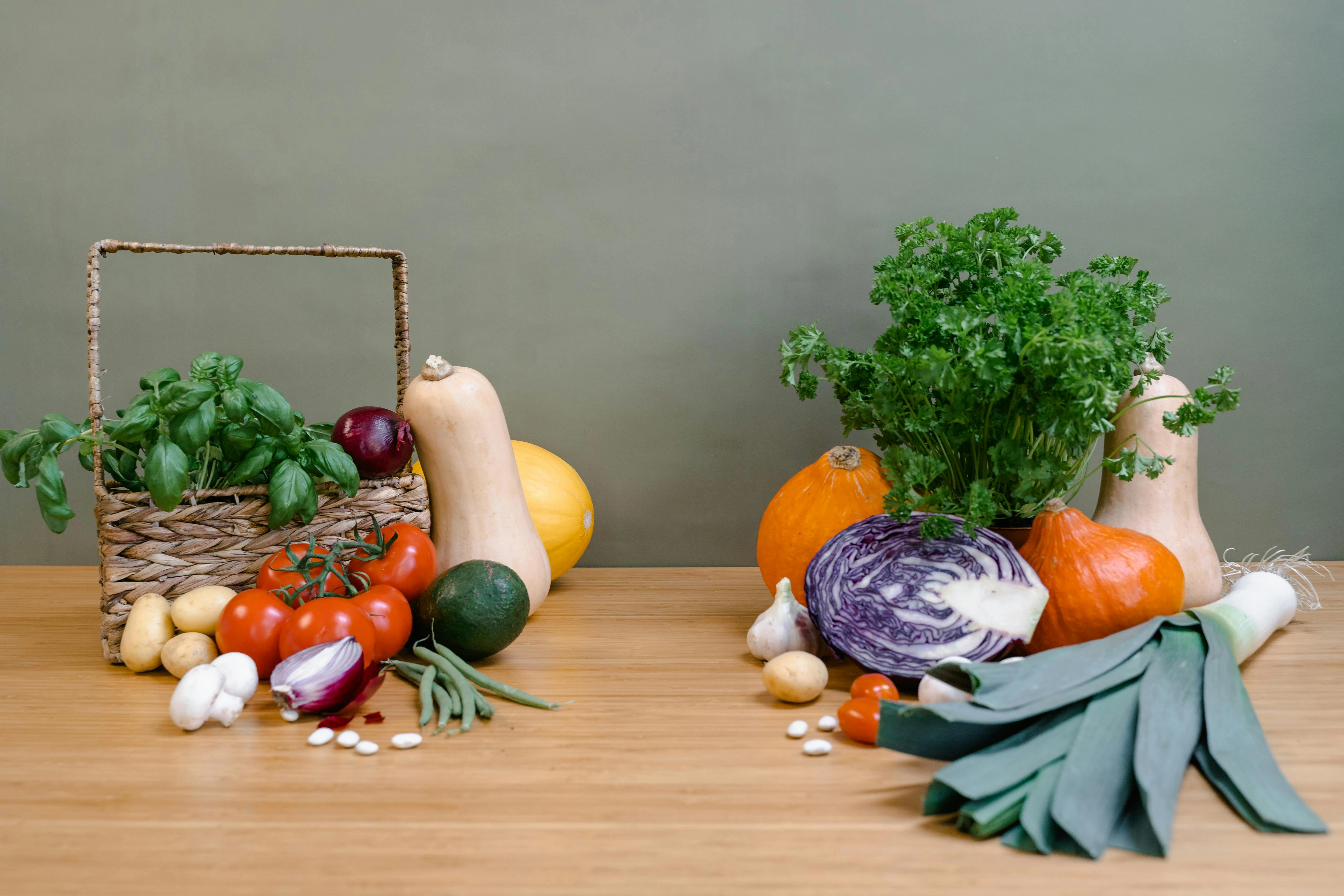 Colorful Fresh Produce Display Colorful Fresh Produce Display