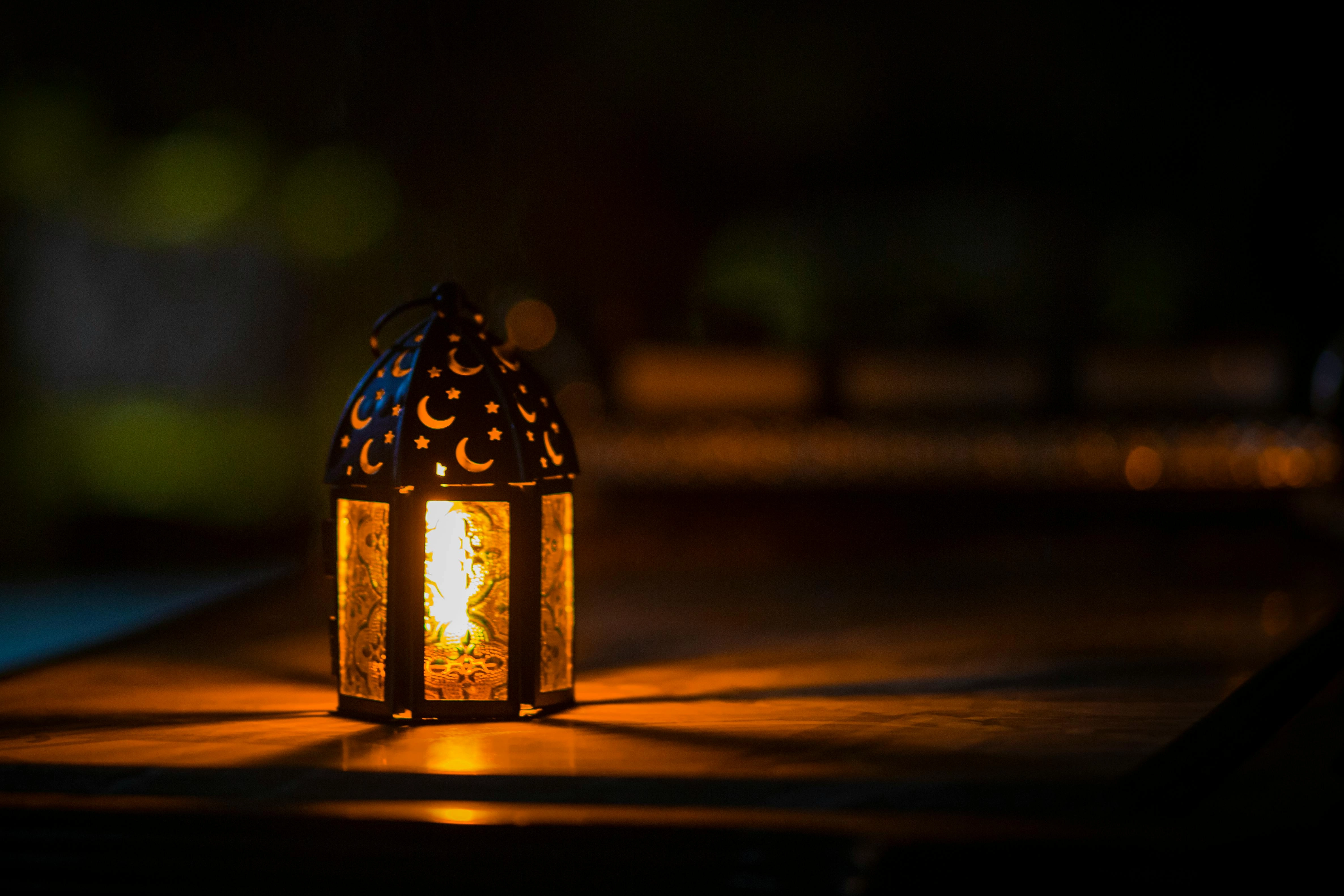 Illuminated Ramadan Lantern Night Illuminated Ramadan Lantern Night