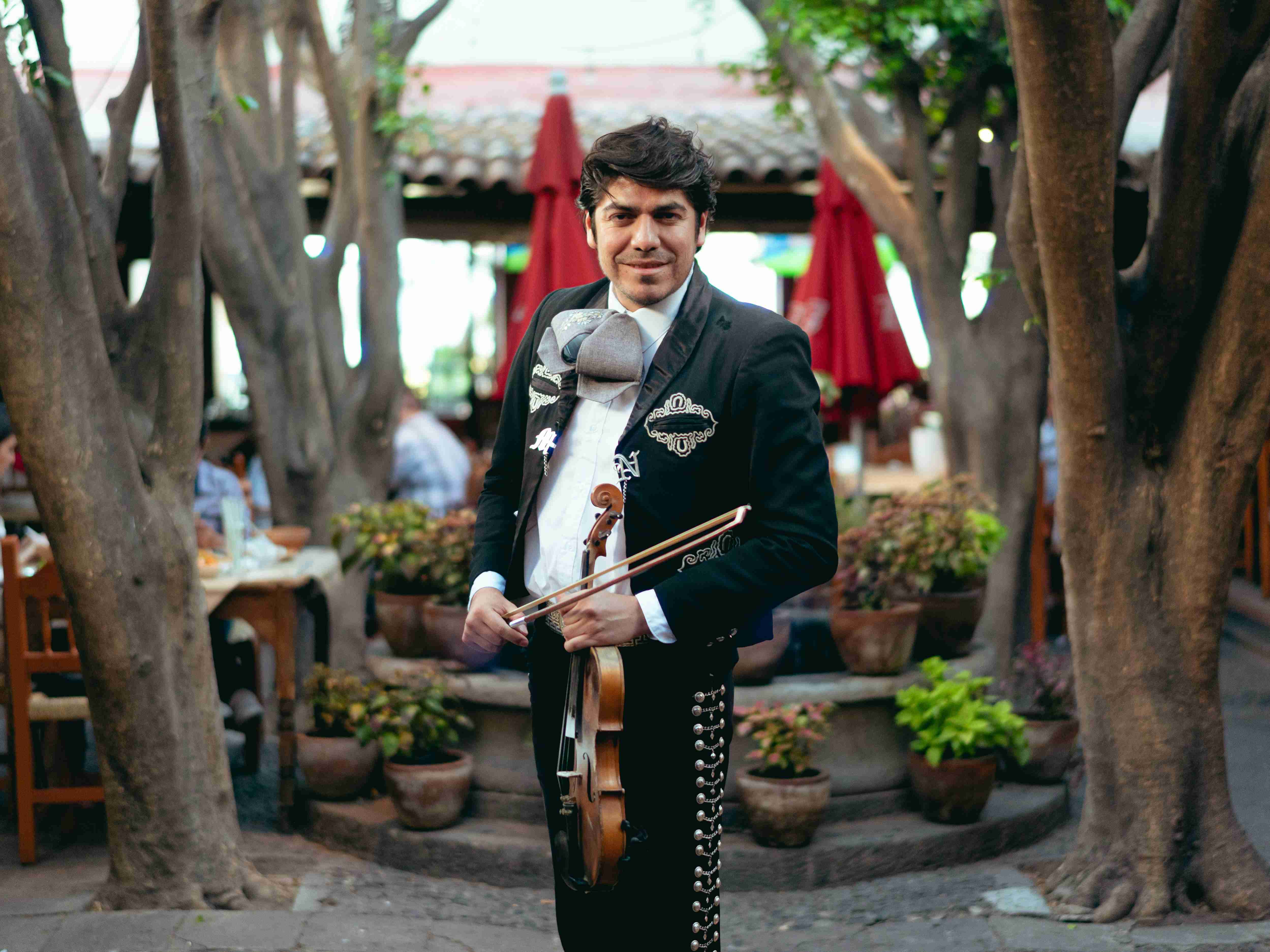 Mariachi Musician in Garden Mariachi Musician in Garden
