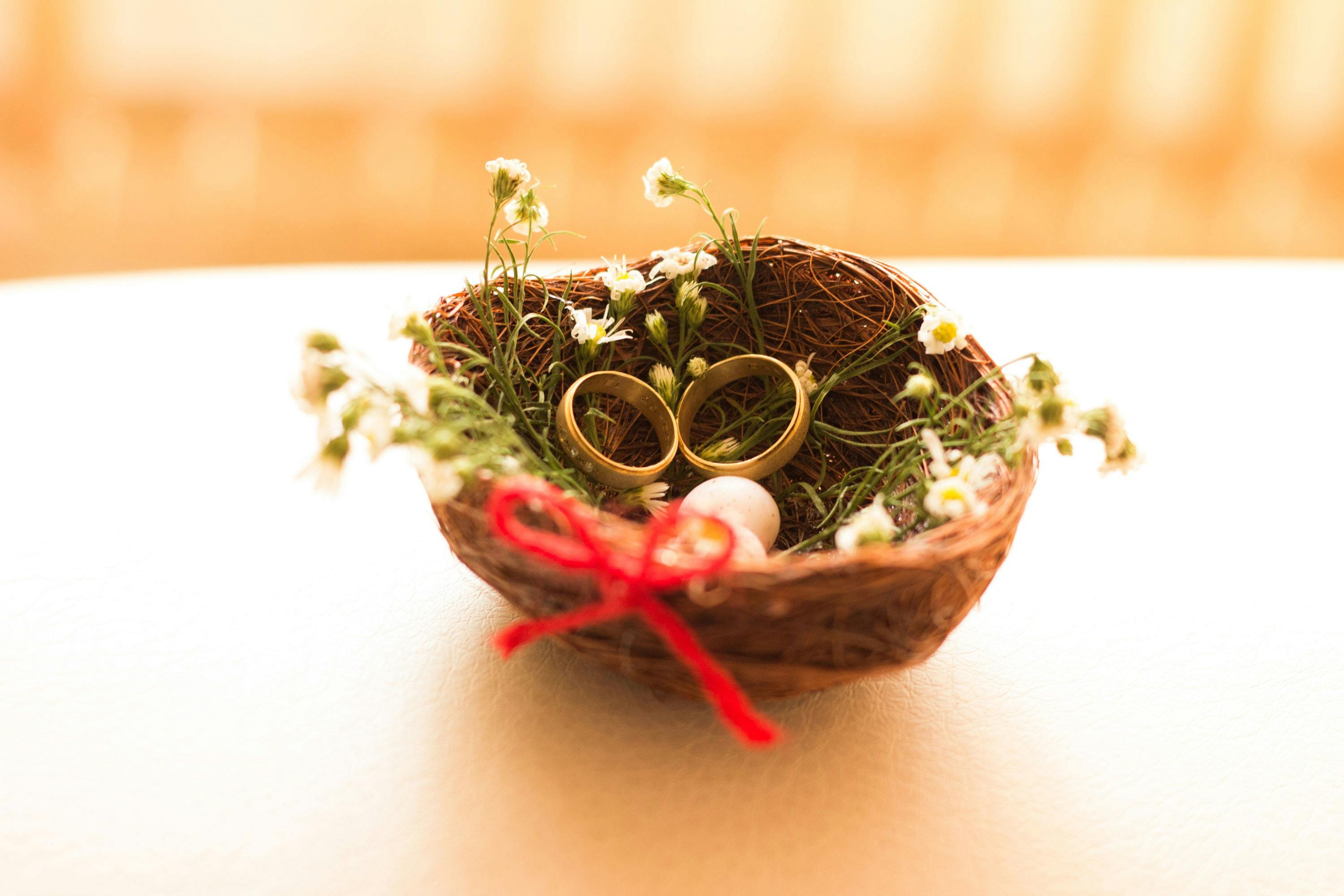 Rustic Wedding Rings Nest Rustic Wedding Rings Nest