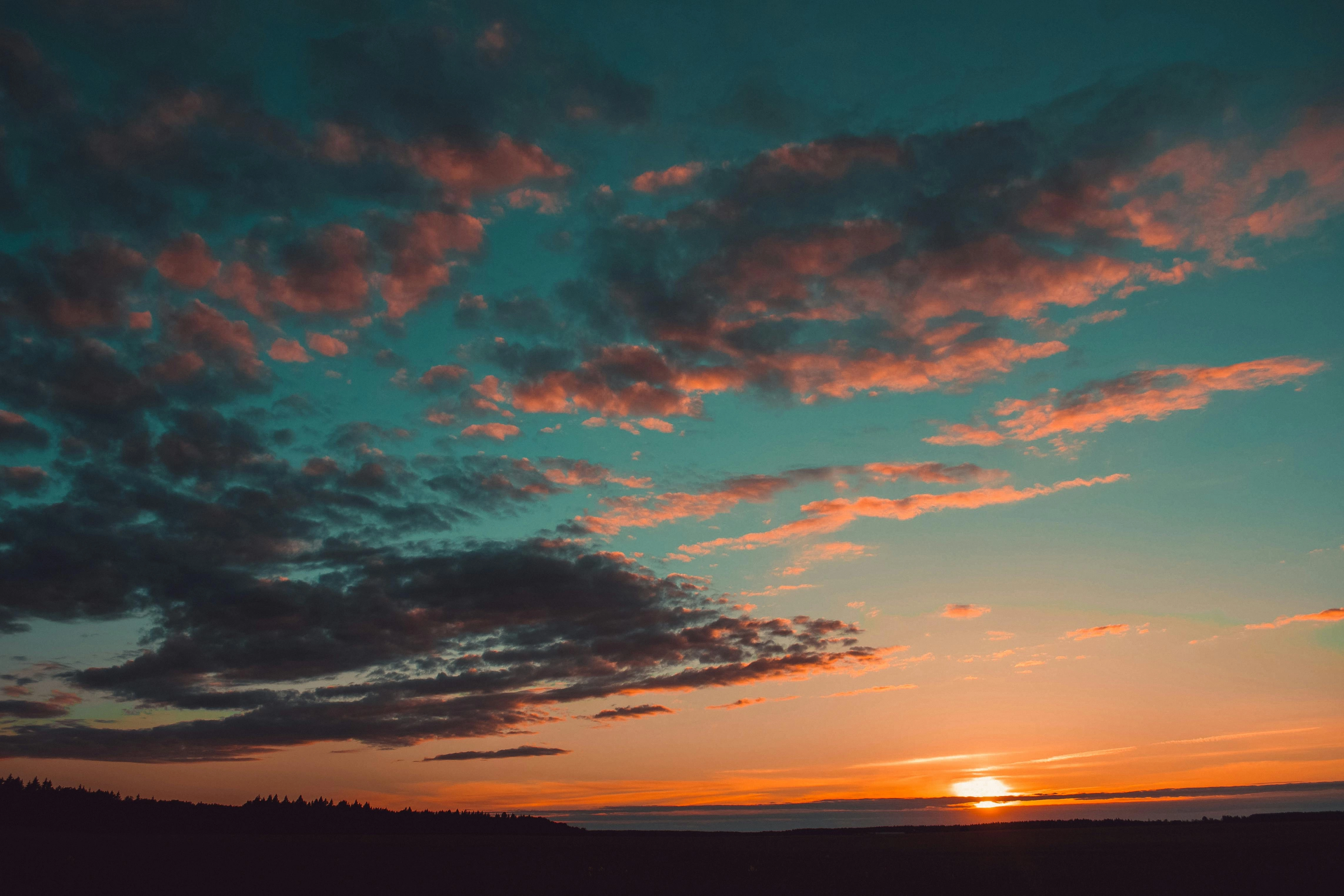 Dramatic Sunset Sky Panorama Dramatic Sunset Sky Panorama