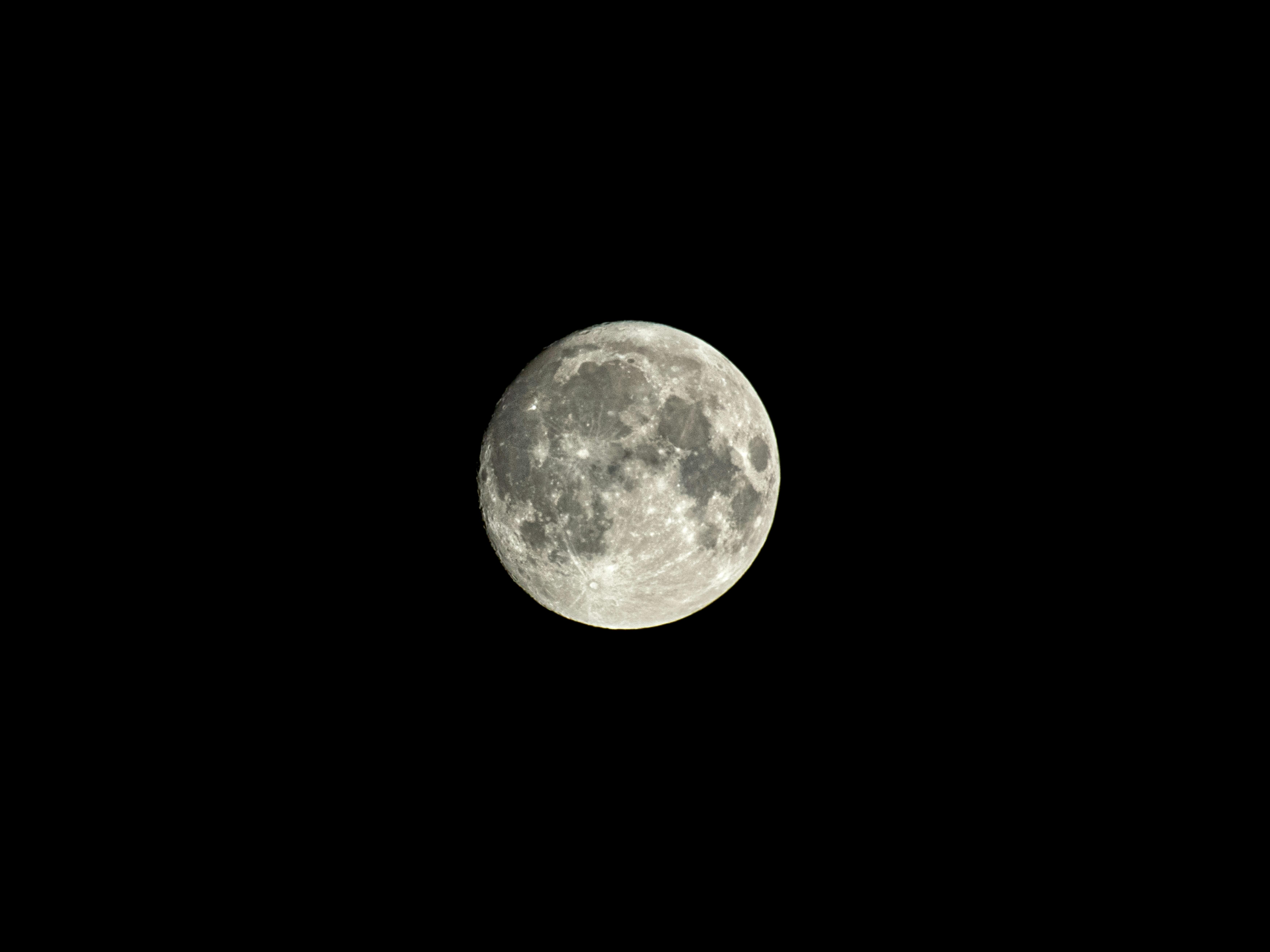 Full Moon in Night Sky