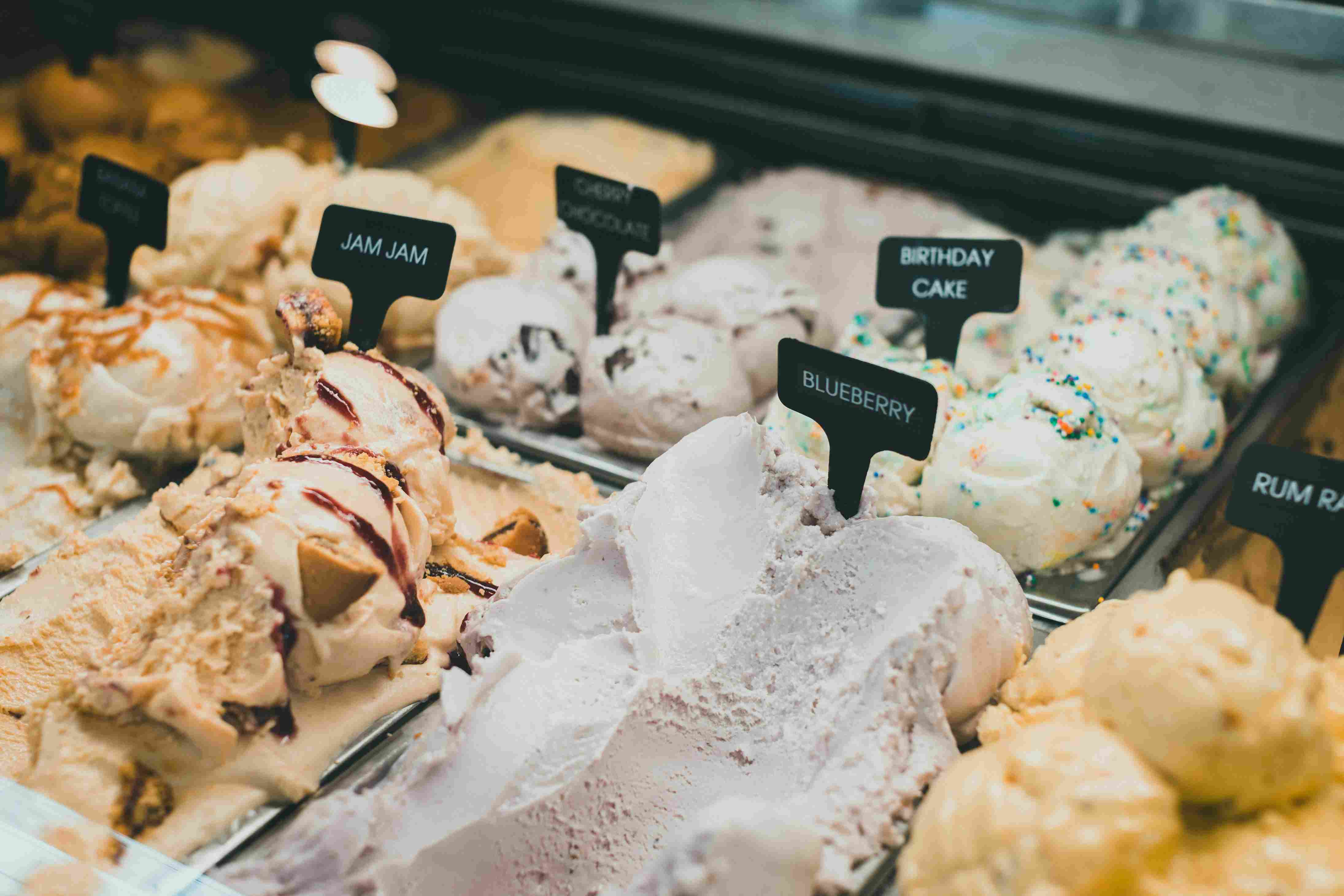 Gourmet Ice Cream Display