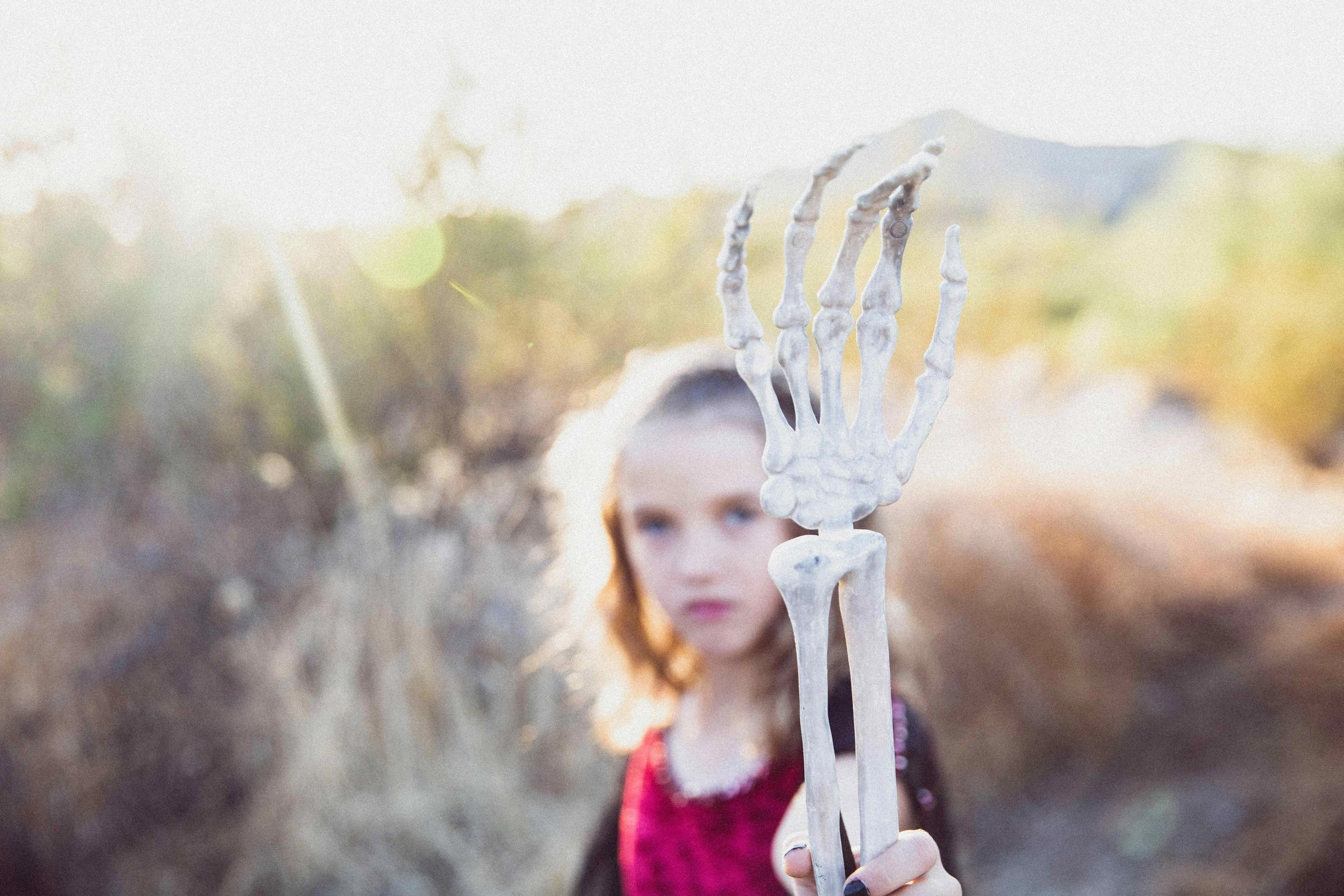 Eerie skeleton hand portrait Eerie skeleton hand portrait