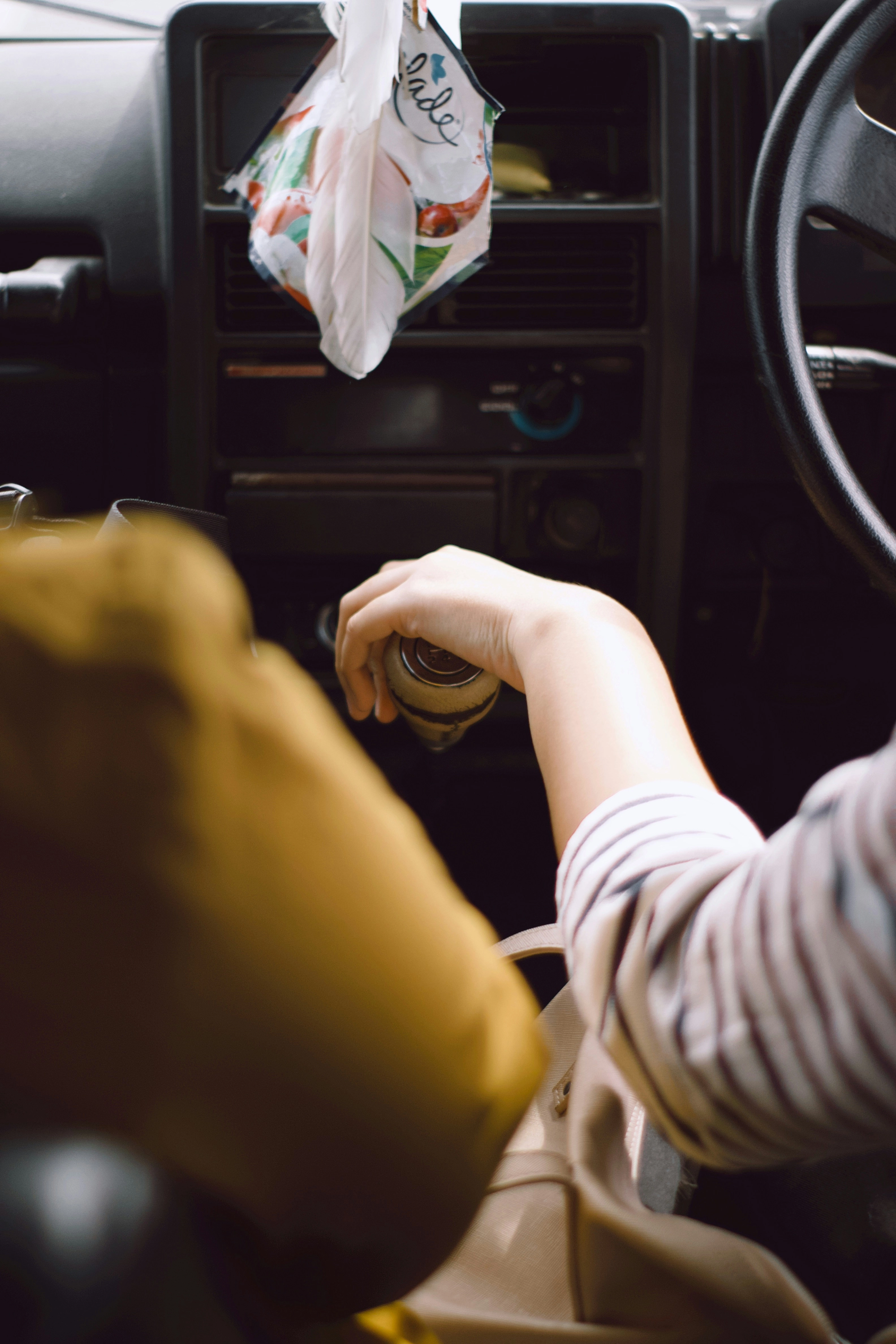 Driving with Glade air freshener