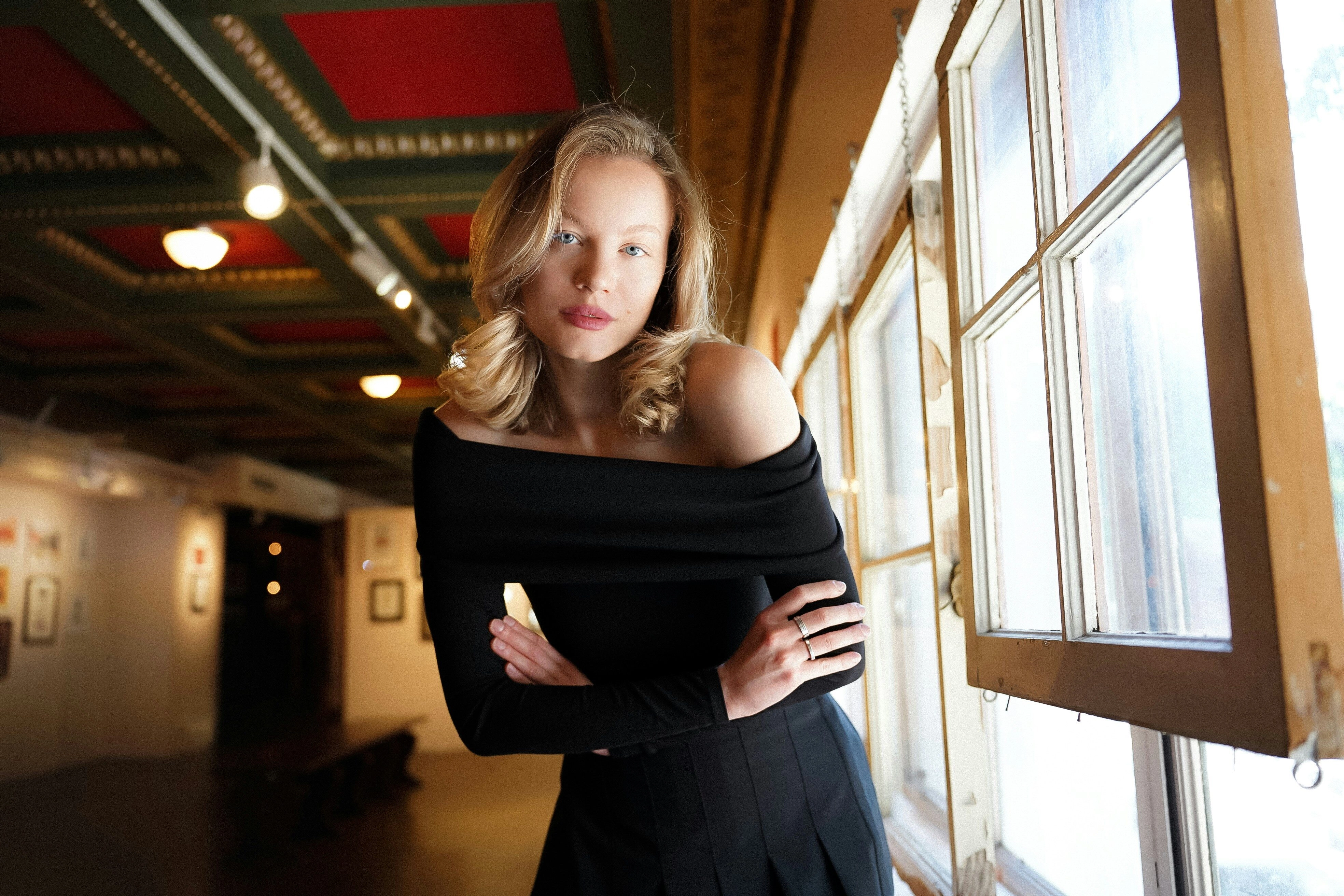 Elegant Portrait by Window