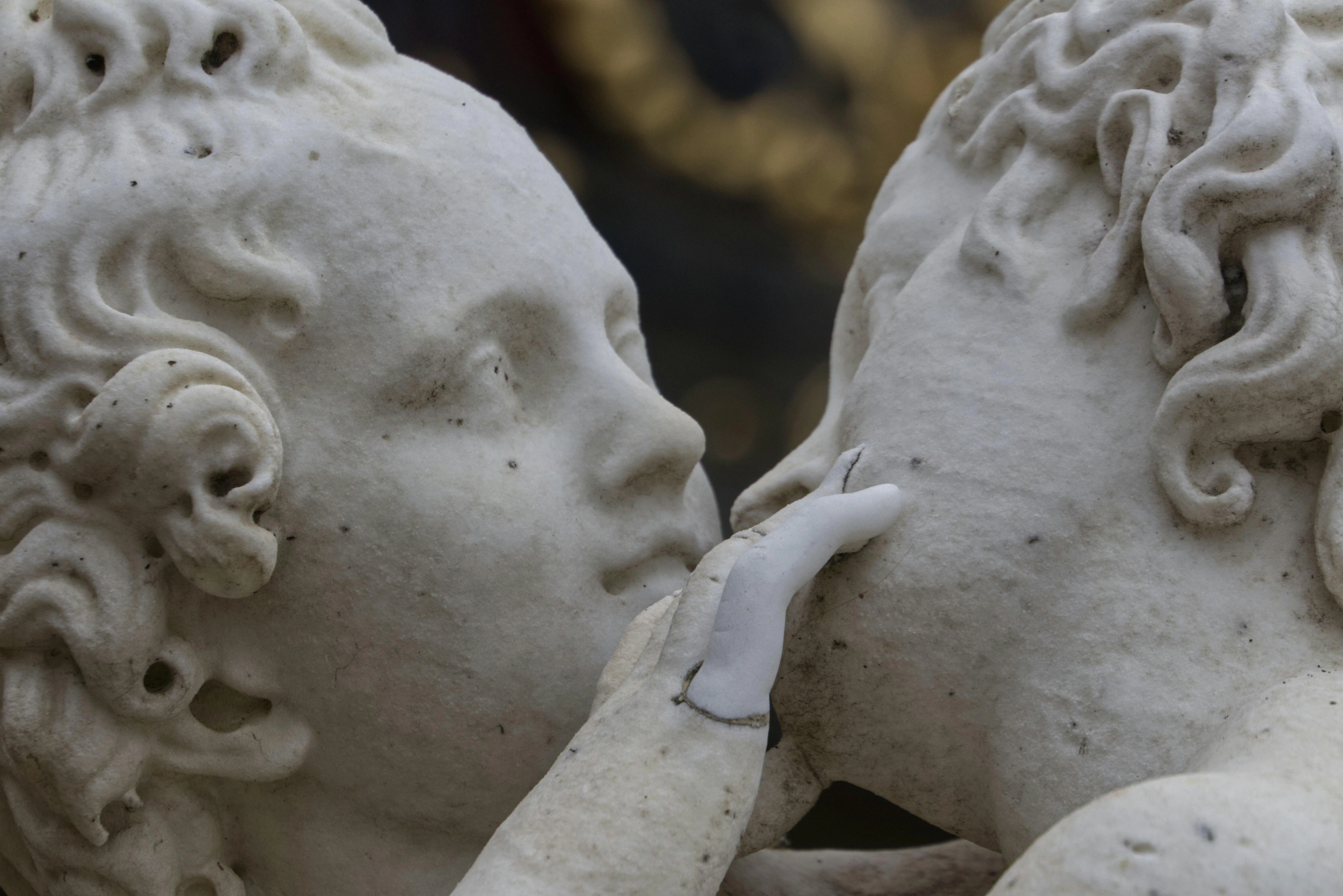 Marble Lovers' Sculpture Detail Marble Lovers' Sculpture Detail