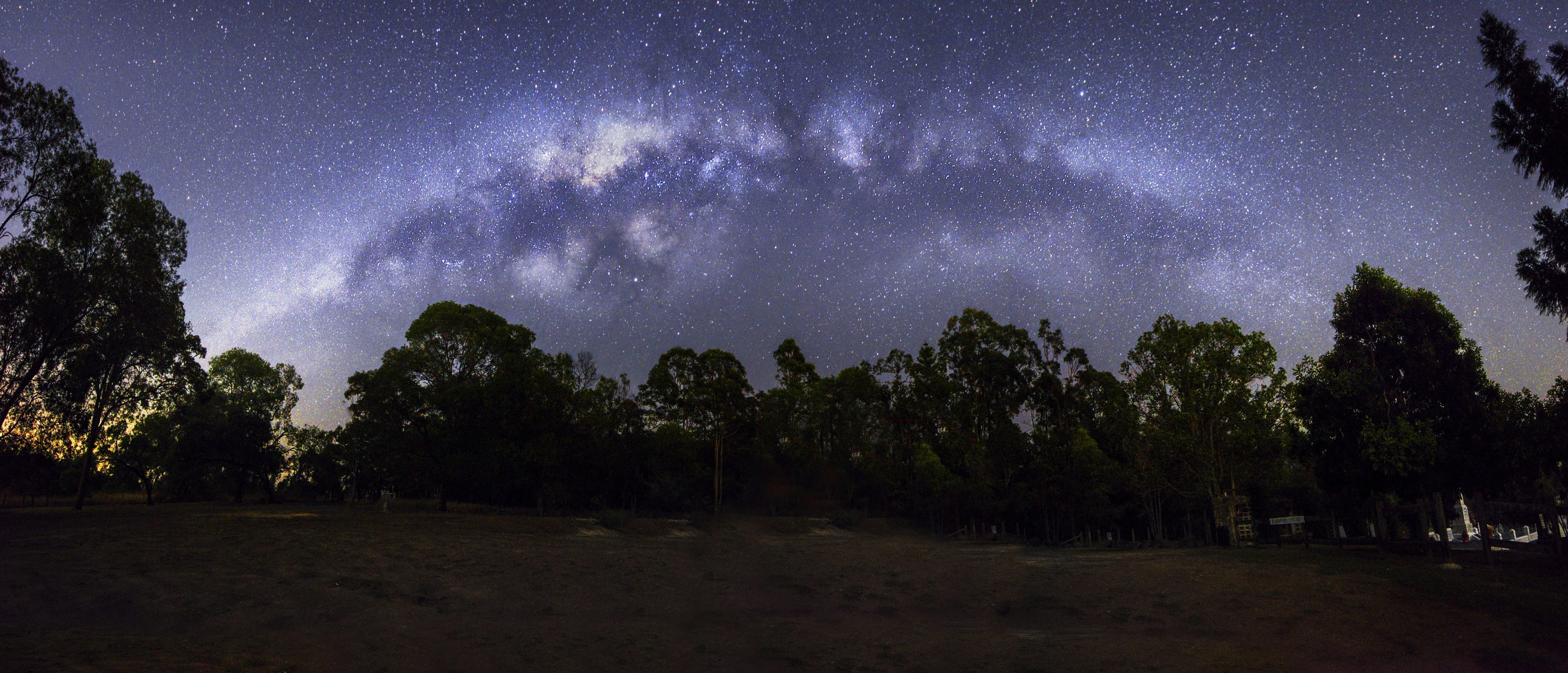 Milky Way over Forest Milky Way over Forest