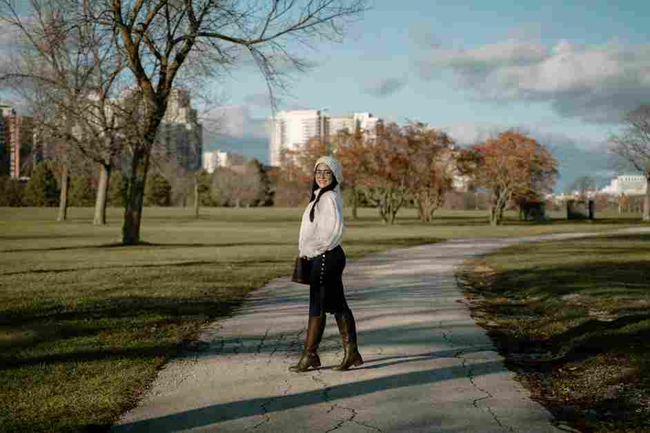 Urban Park Autumn Portrait